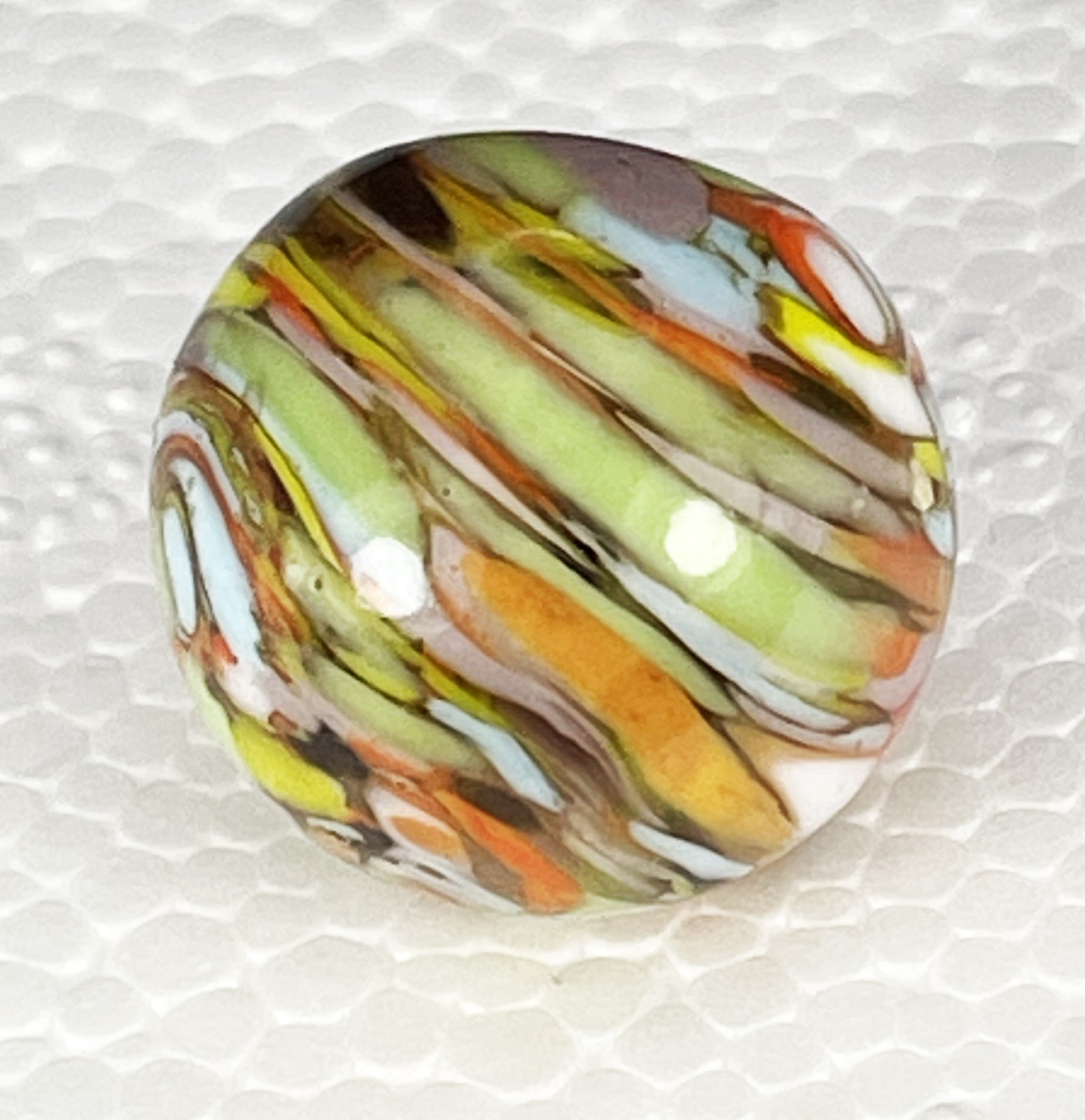 Christensen Agate Company Guinea Clear Base Marble – .660″