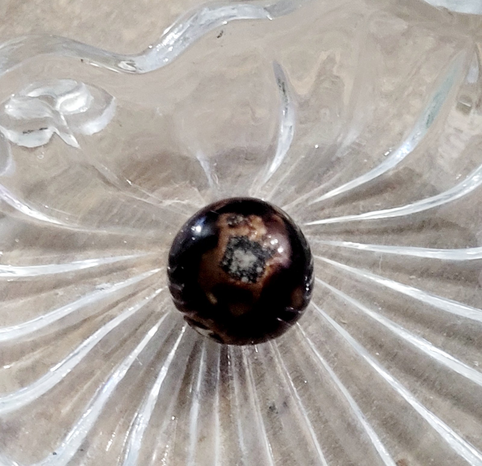 Early German Marble, Brown, Light And Dark, Bennington
