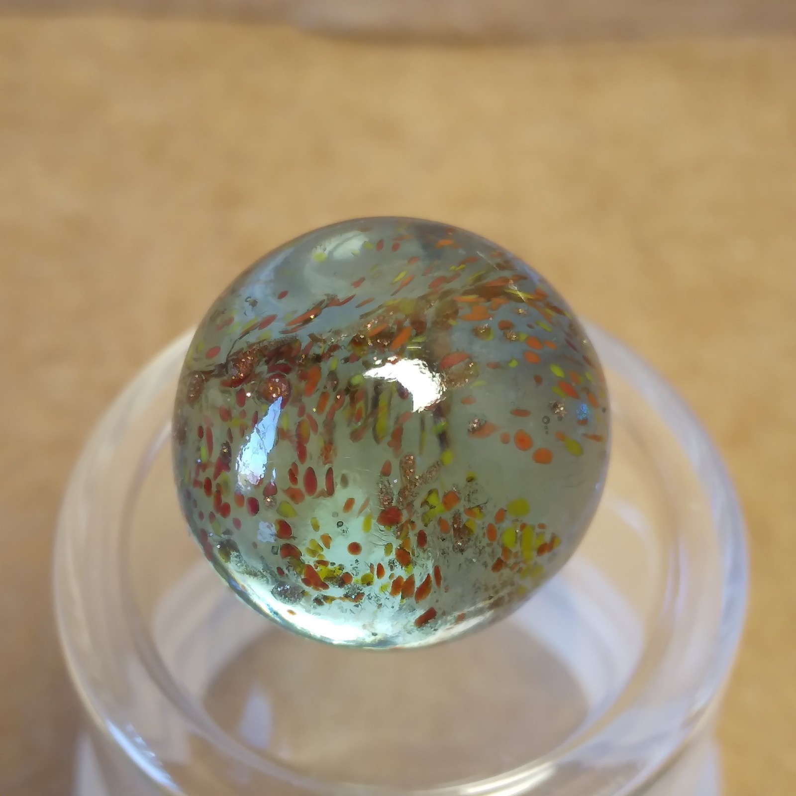 .60″ Marble- Vacor Jabo Christensen- Frit, Lutz, Glows- Guinea Atmosphere Style?