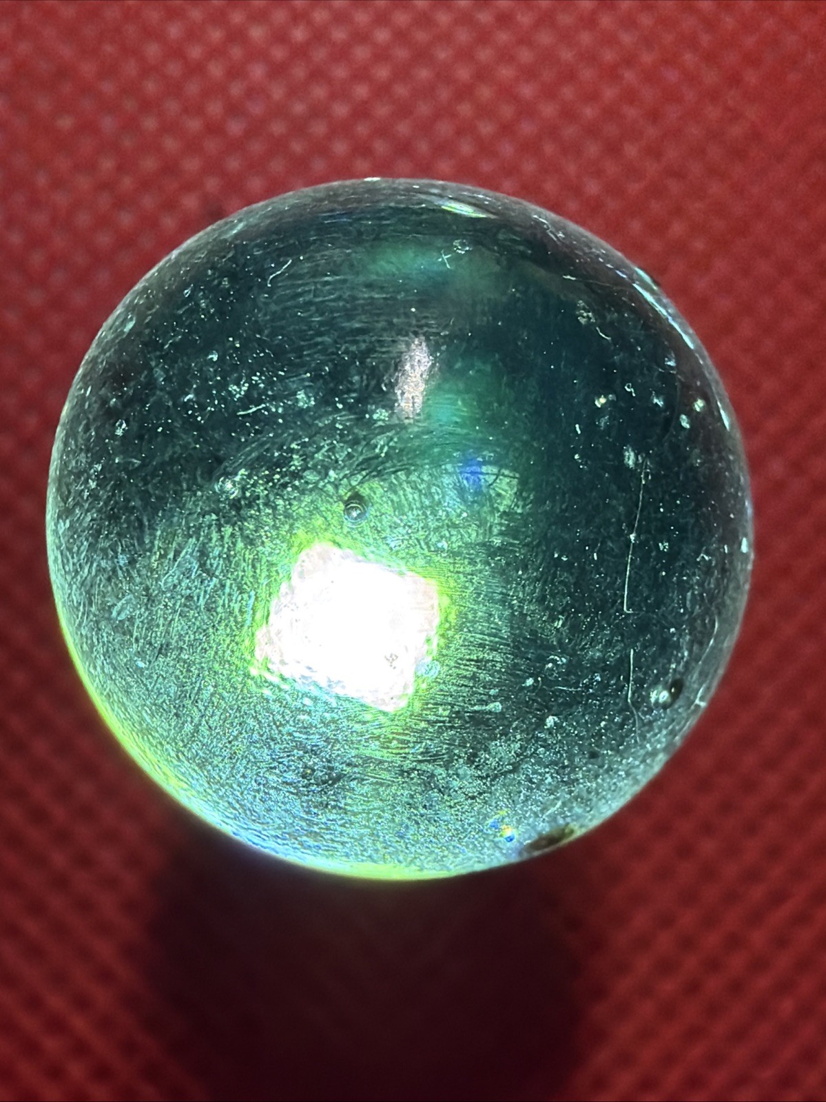 Nice Clear Glass 3/4” marbles – lot of 35