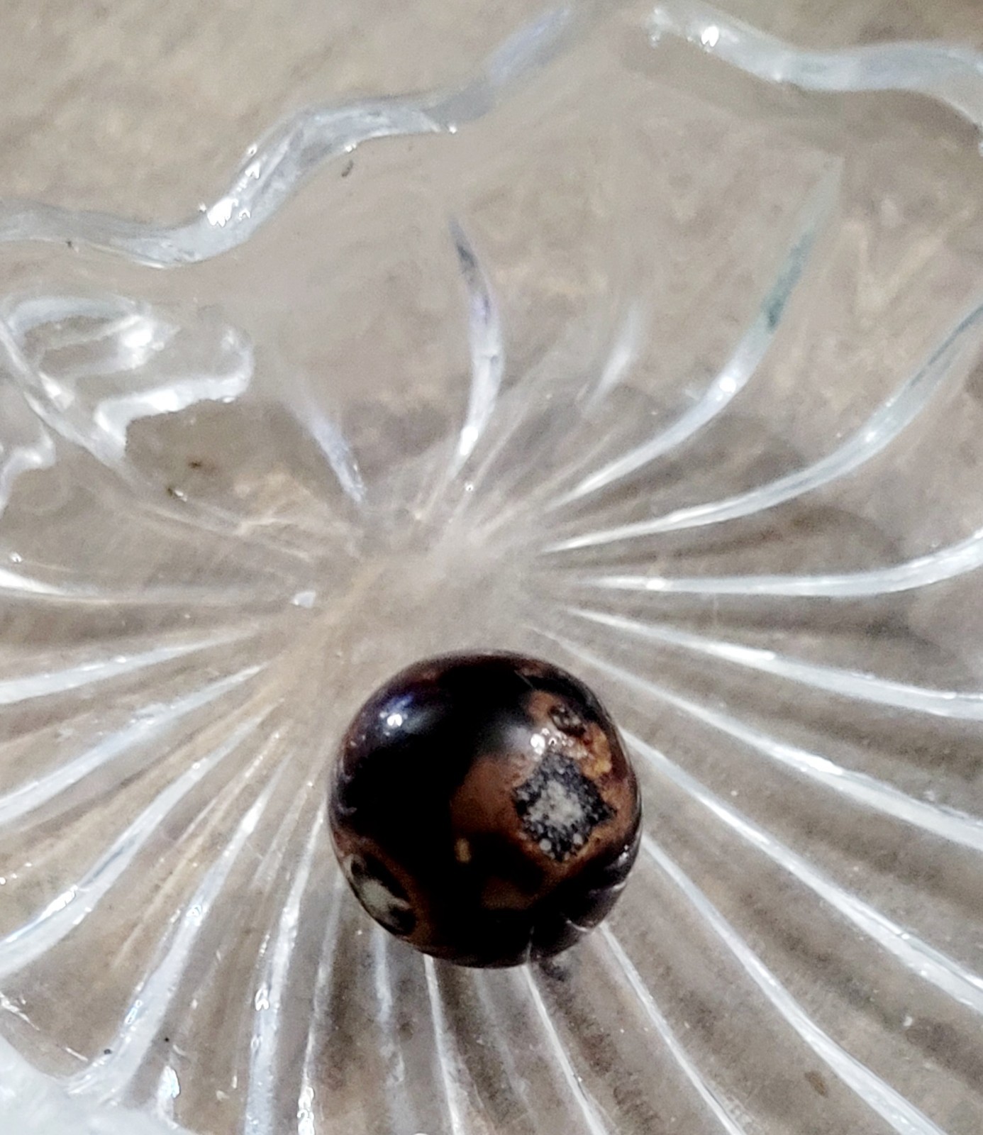 Early German Marble, Brown, Light And Dark, Bennington