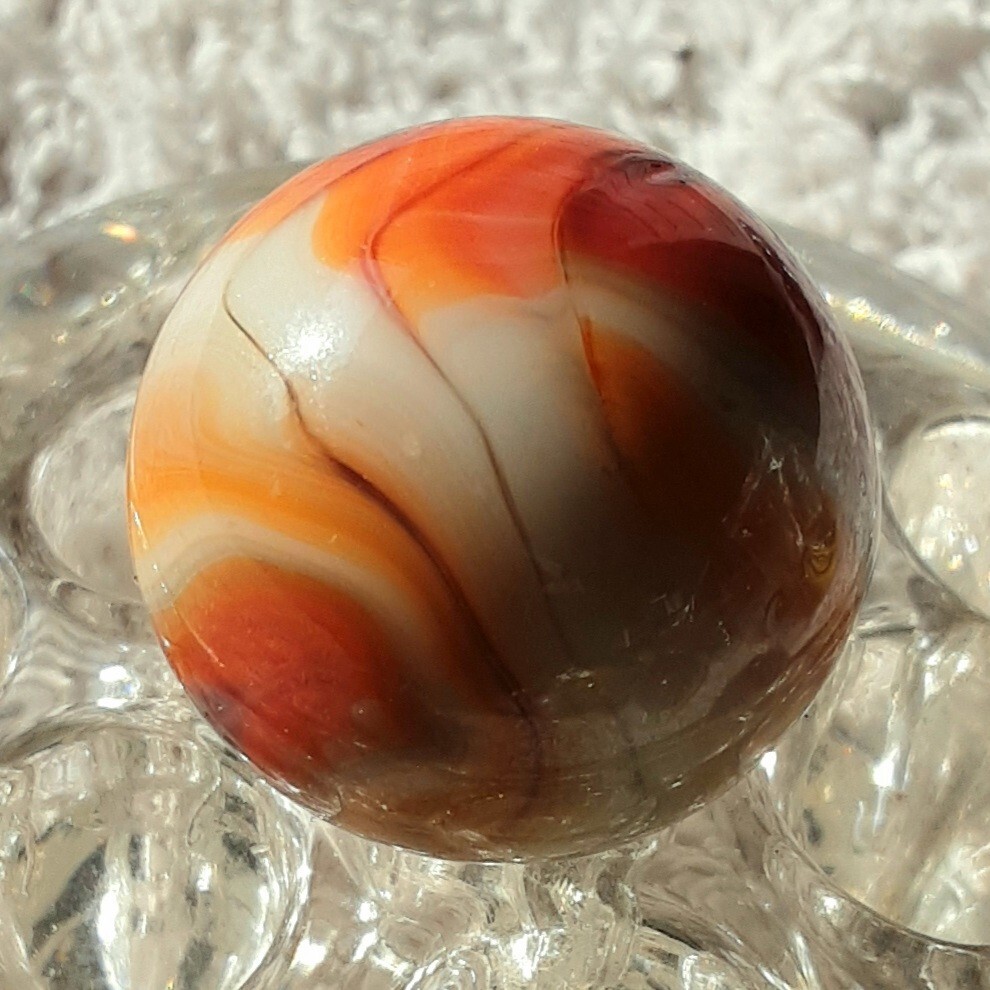 1″ Vacor or Jabo Multi Color Swirl Marble In Wet Mint Condition👌.