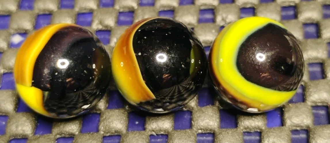 .60″-.59″ MARBLE KING MARBLES LOT X3🔥RARE- MINT-