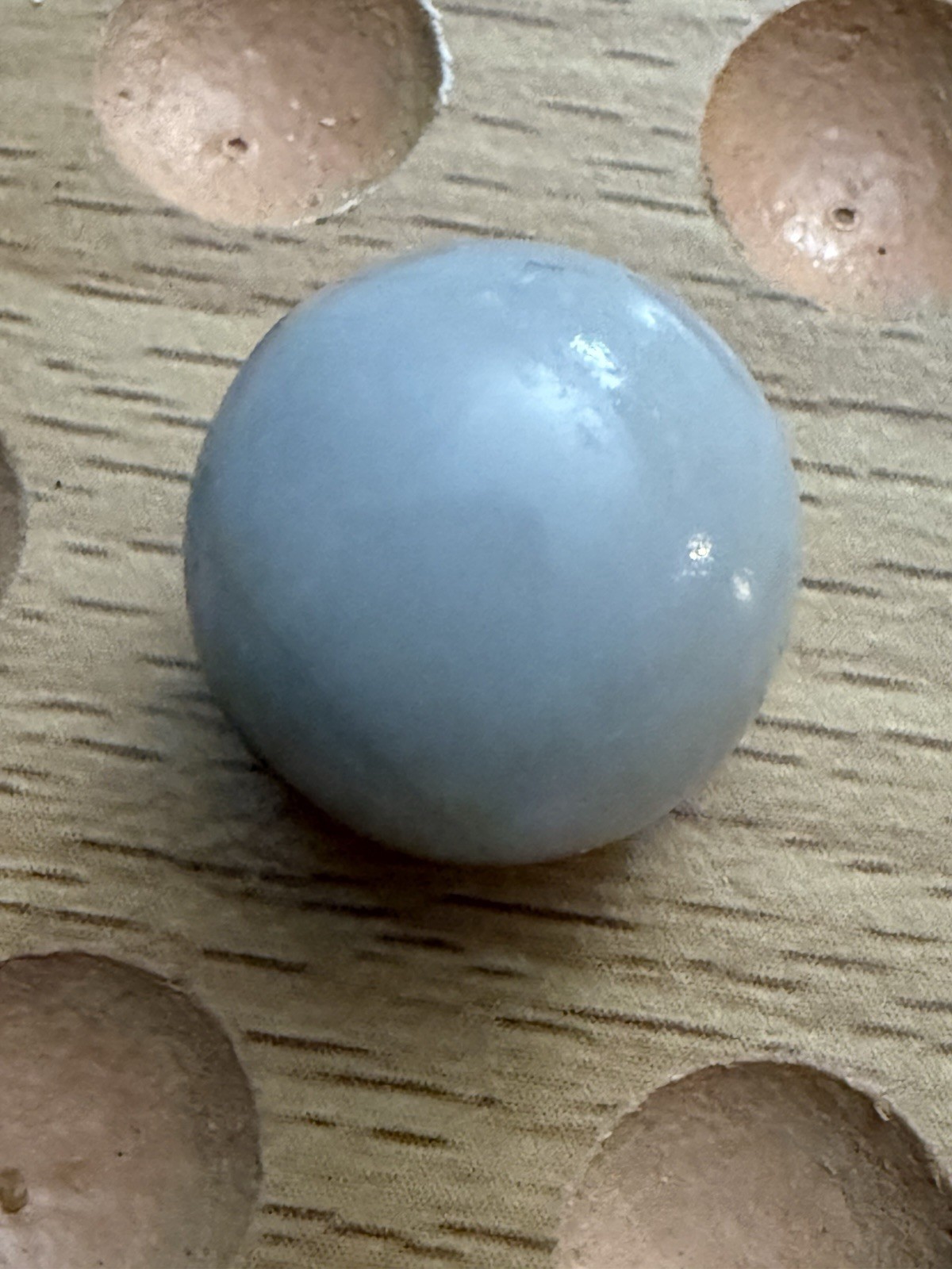 Dark Amethyst Purple Opaque Early VITRO Conqueror Patch Vintage Marble .69