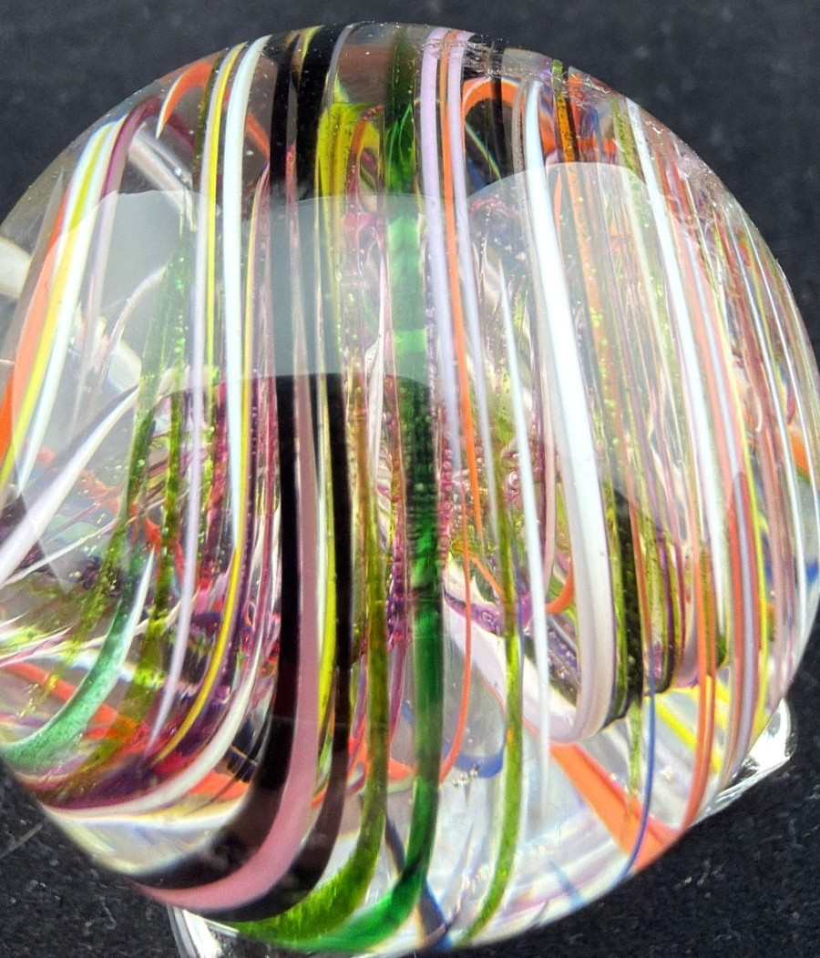Steve Davis signed 05 1.45″ Swirl Marble NM