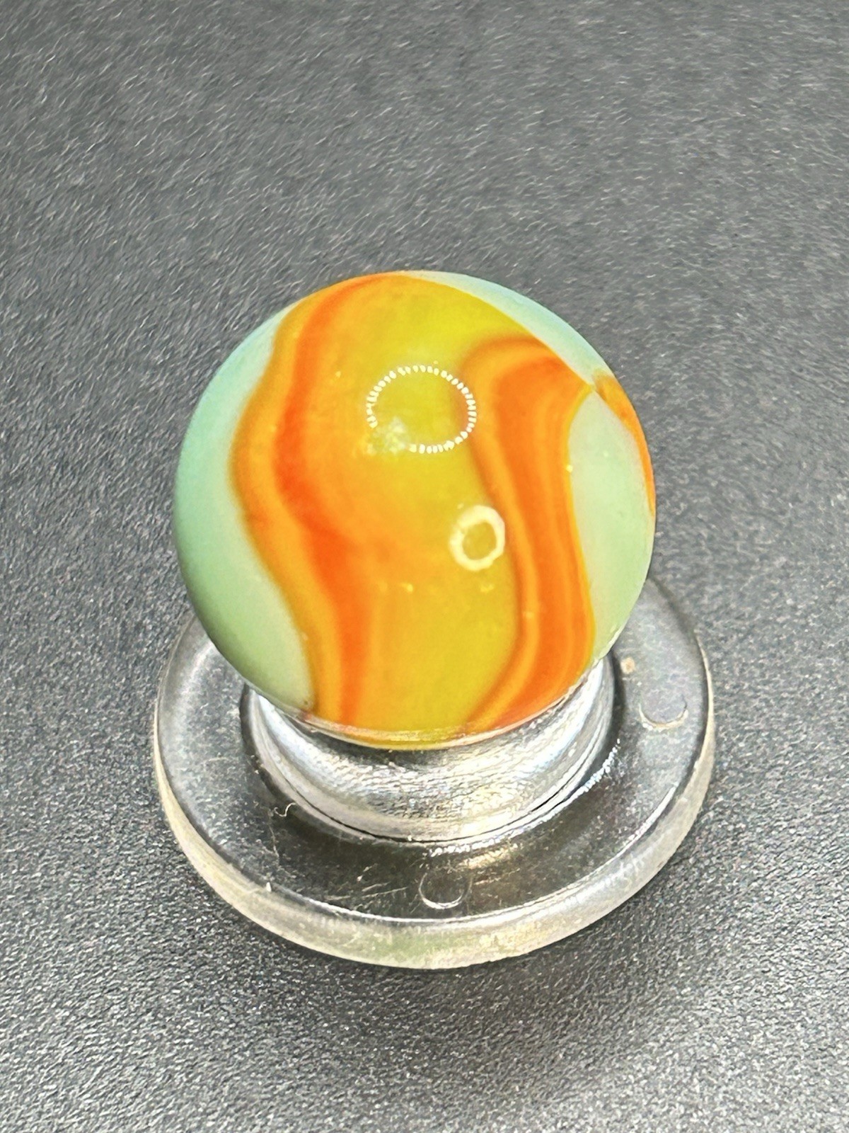 Vintage Peltier Electric “ Sea Foam Cub Scout”Marble 0.591”