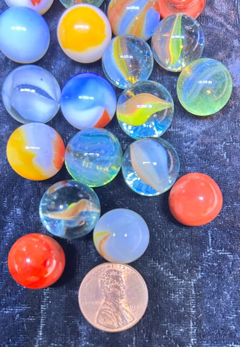 Vintage Glass Marbles Big Lot, Small-Medium You Get All Three Jars