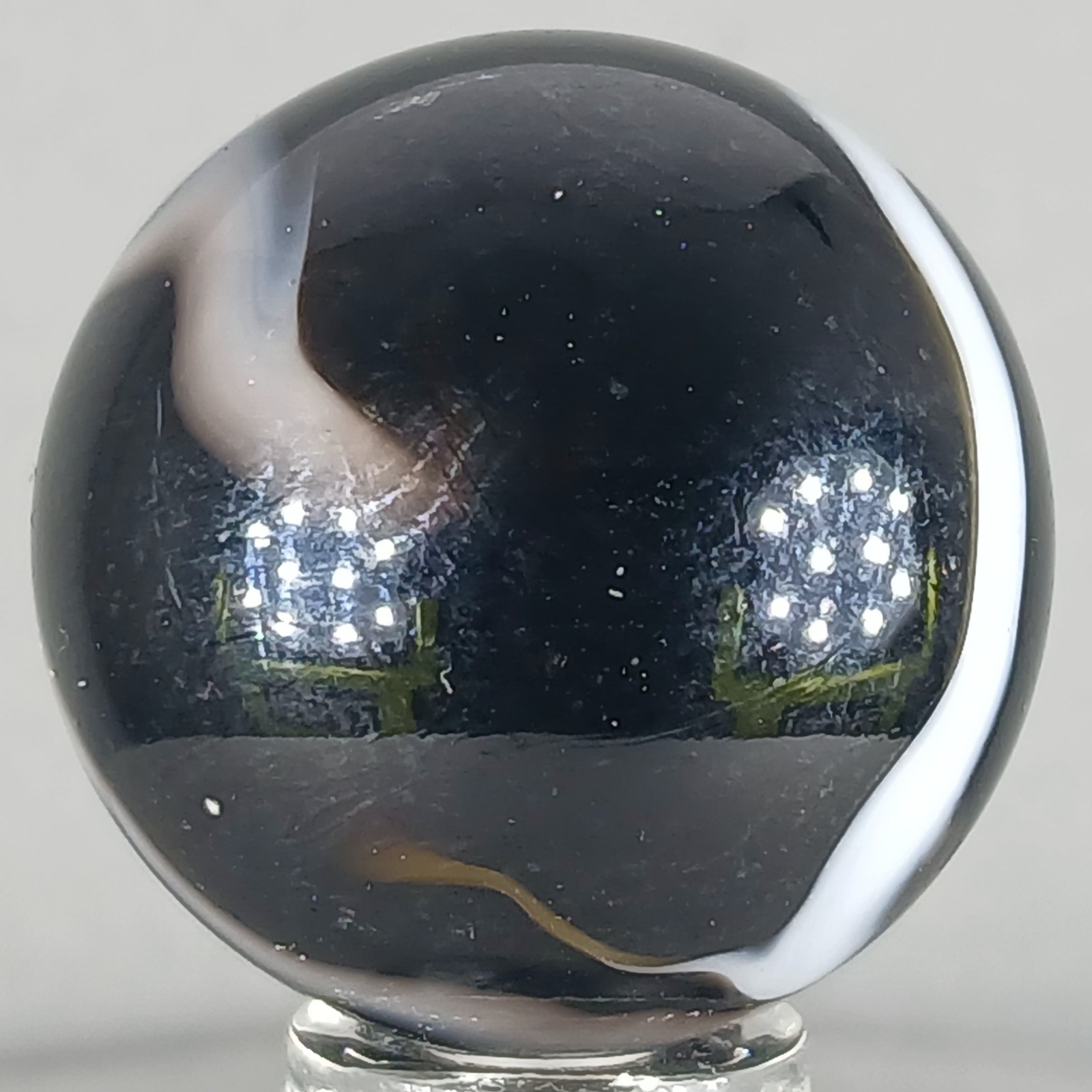 Large Vacor Zebra Marble .97 Inches Near-Mint Condition Condition