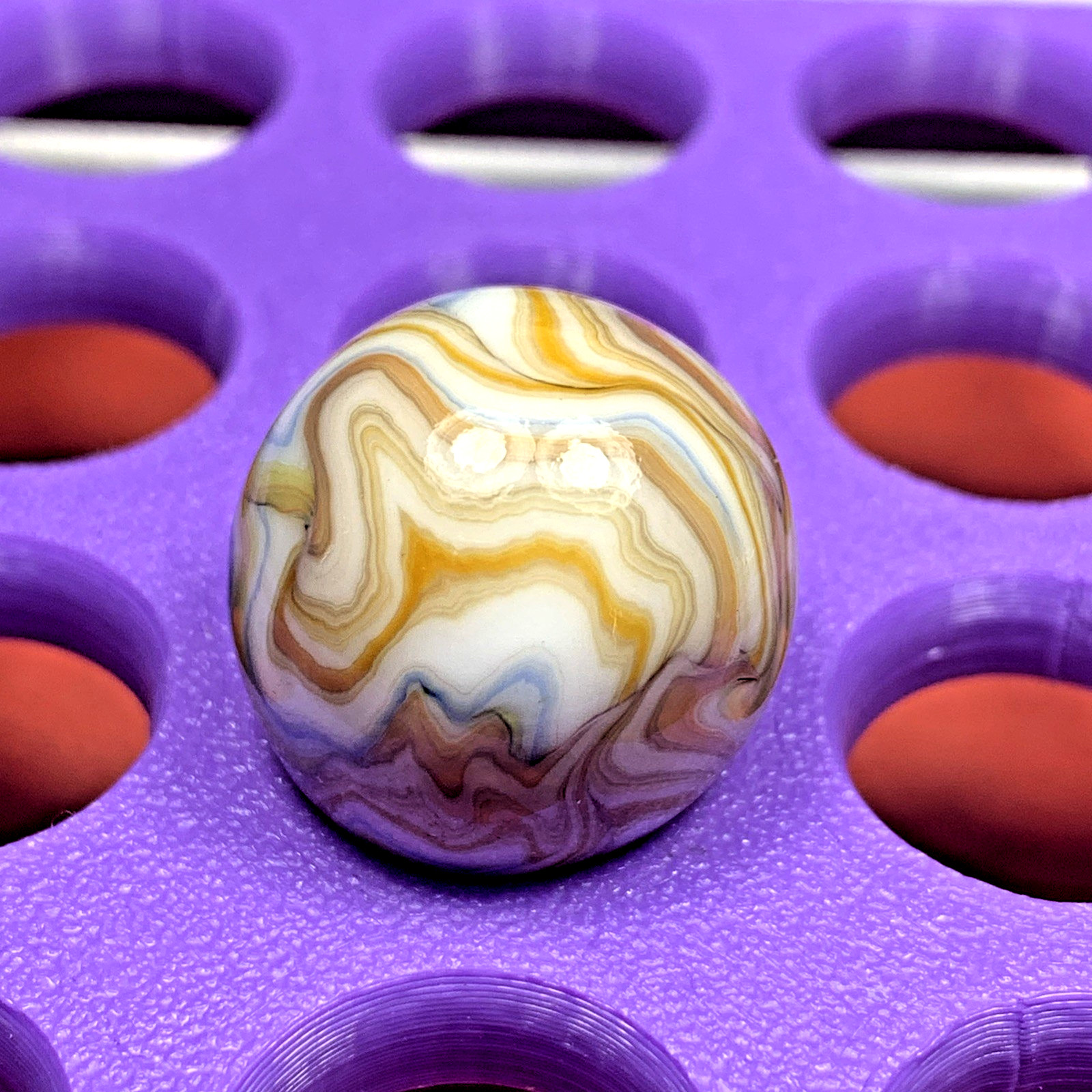 AS MADE TOPAGRAPHIC LOOKING ZIG-ZAG BUTT CRACK SWIRLED SHOOTER .76″ BOX01/109