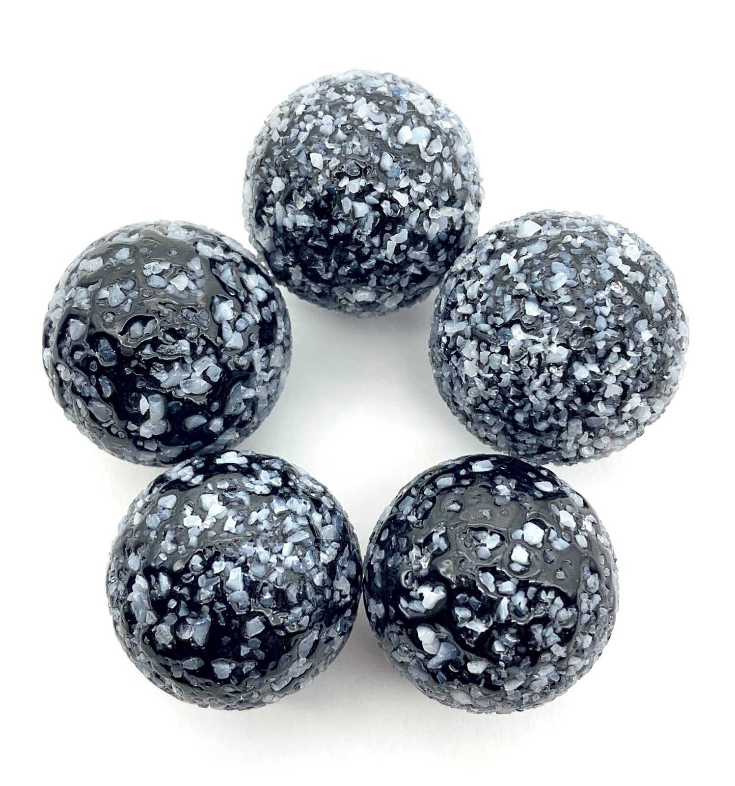 New for 2023 25mm Porcupine2 Glass Marble Shooters 1″ Pack of 5 Vacor HOM