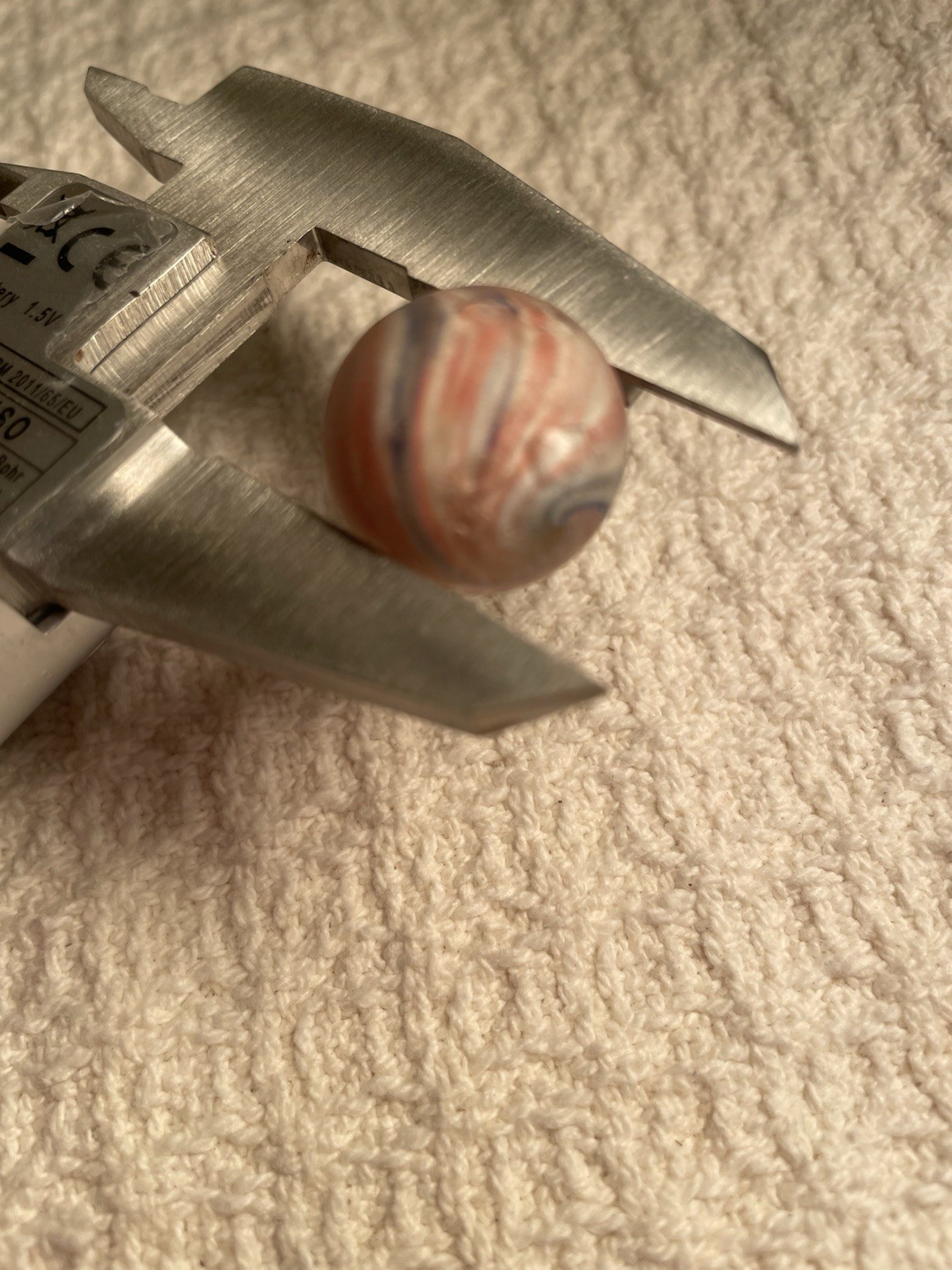 Vintage German Peppermint Swirl Marble 3/4 in – Please See Pics