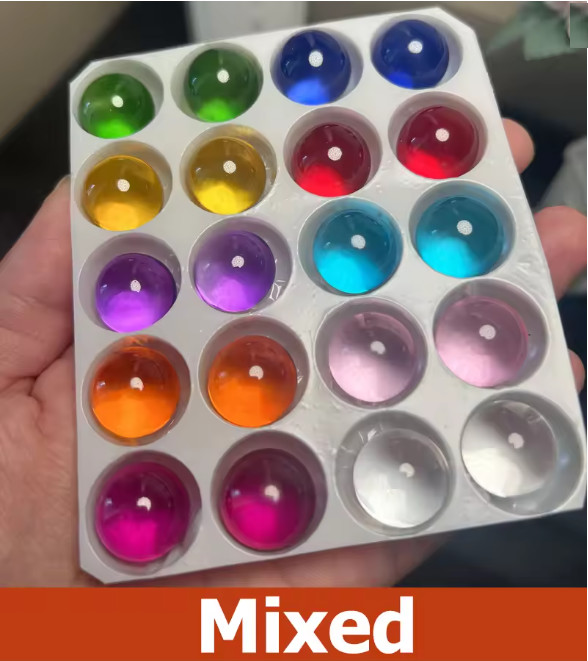 Solid Color Glass Balls Fish Tank Ball Glass Marbles Bouncing Ball 15mm Diameter