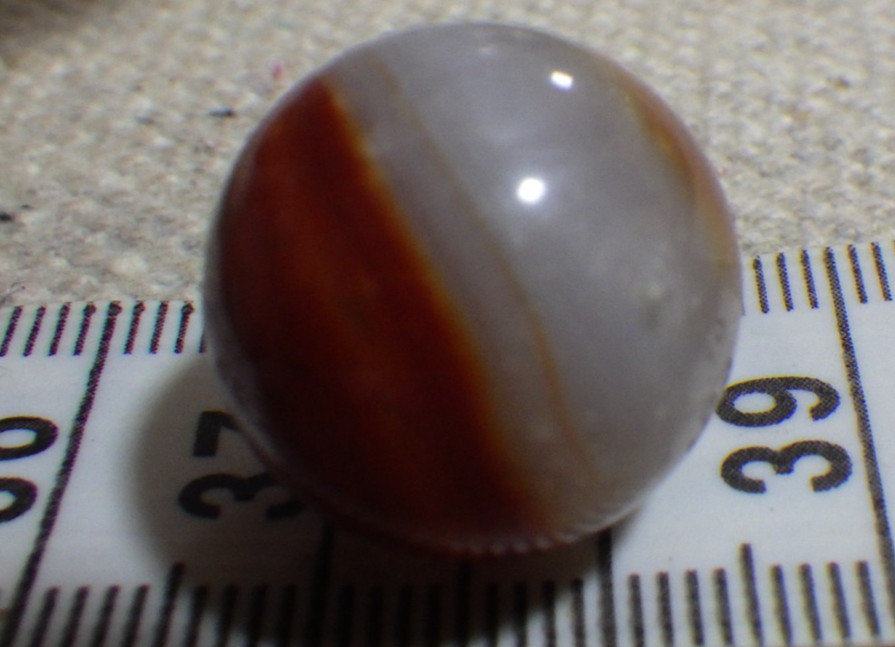 1 vintage marbles from lot agate? 18mm 3rd pic ding on left