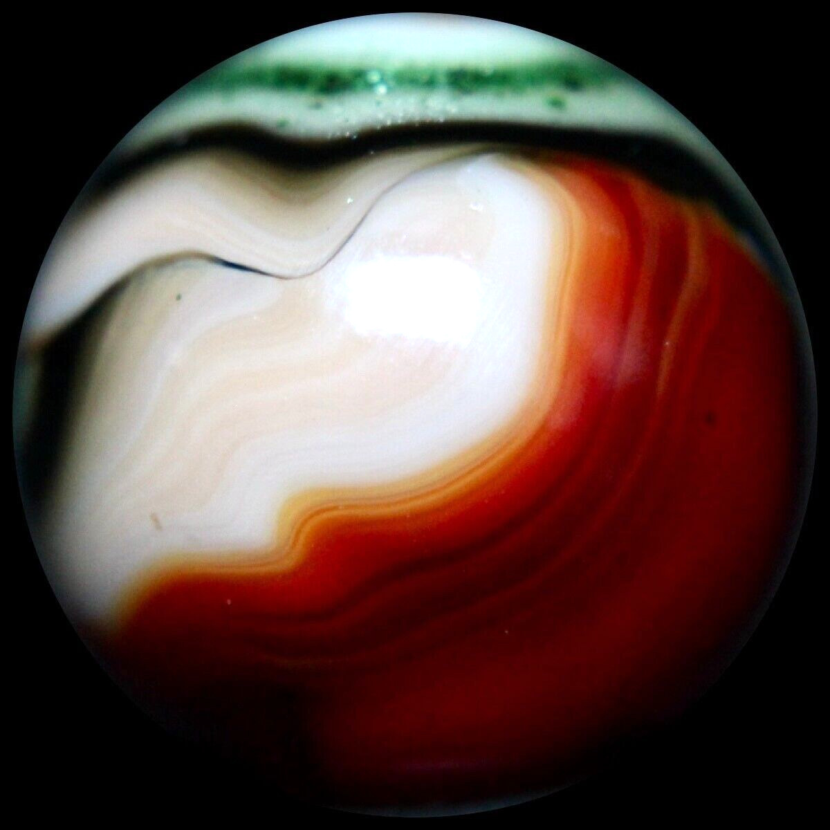 JABO Joker 1 Marble Collector Series: Ruby Red & Aventurine