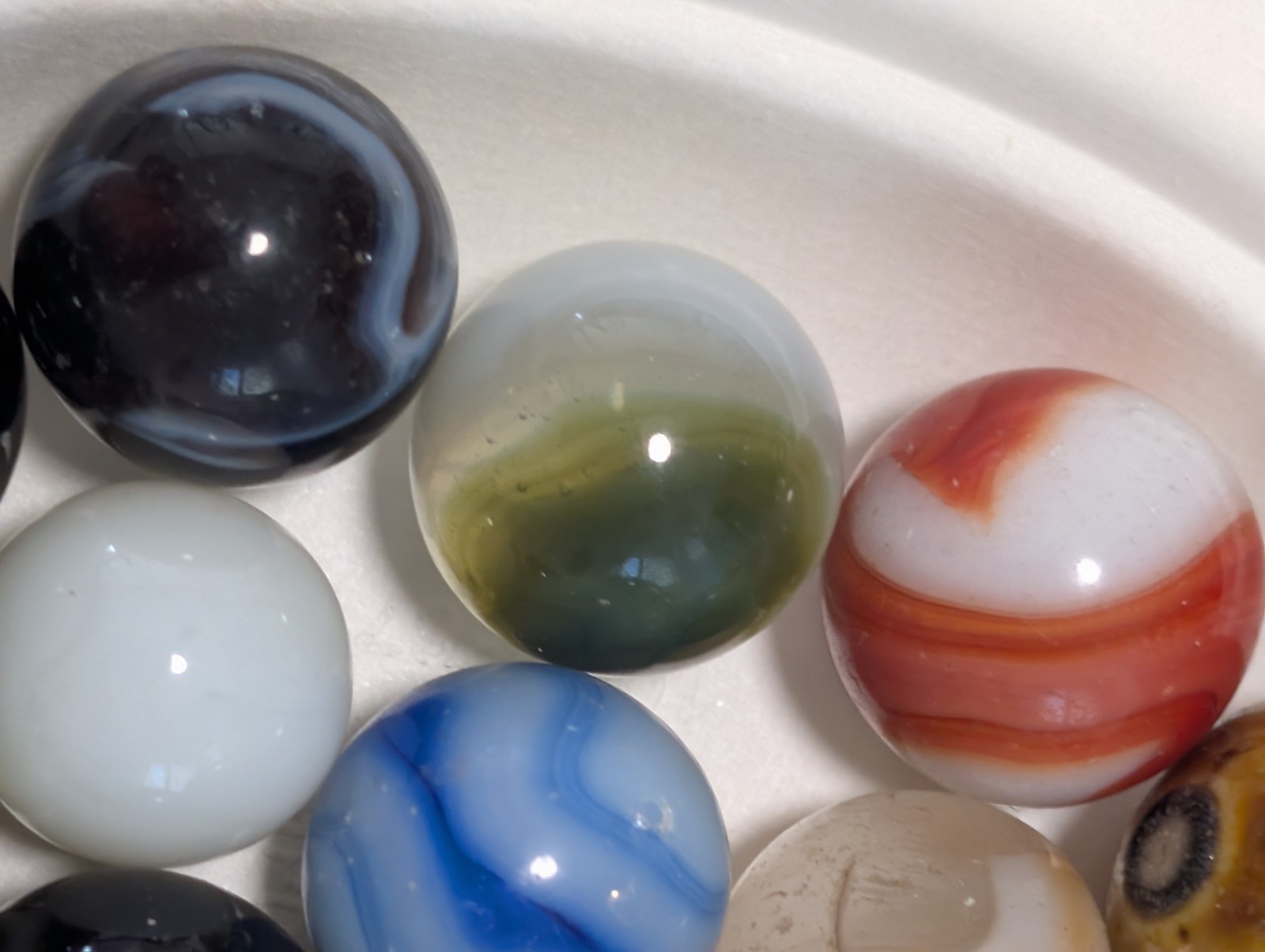#5 Collectable Mint- Excellent Vintage Mixed Beautiful Marbles, 1930’S-1960’S