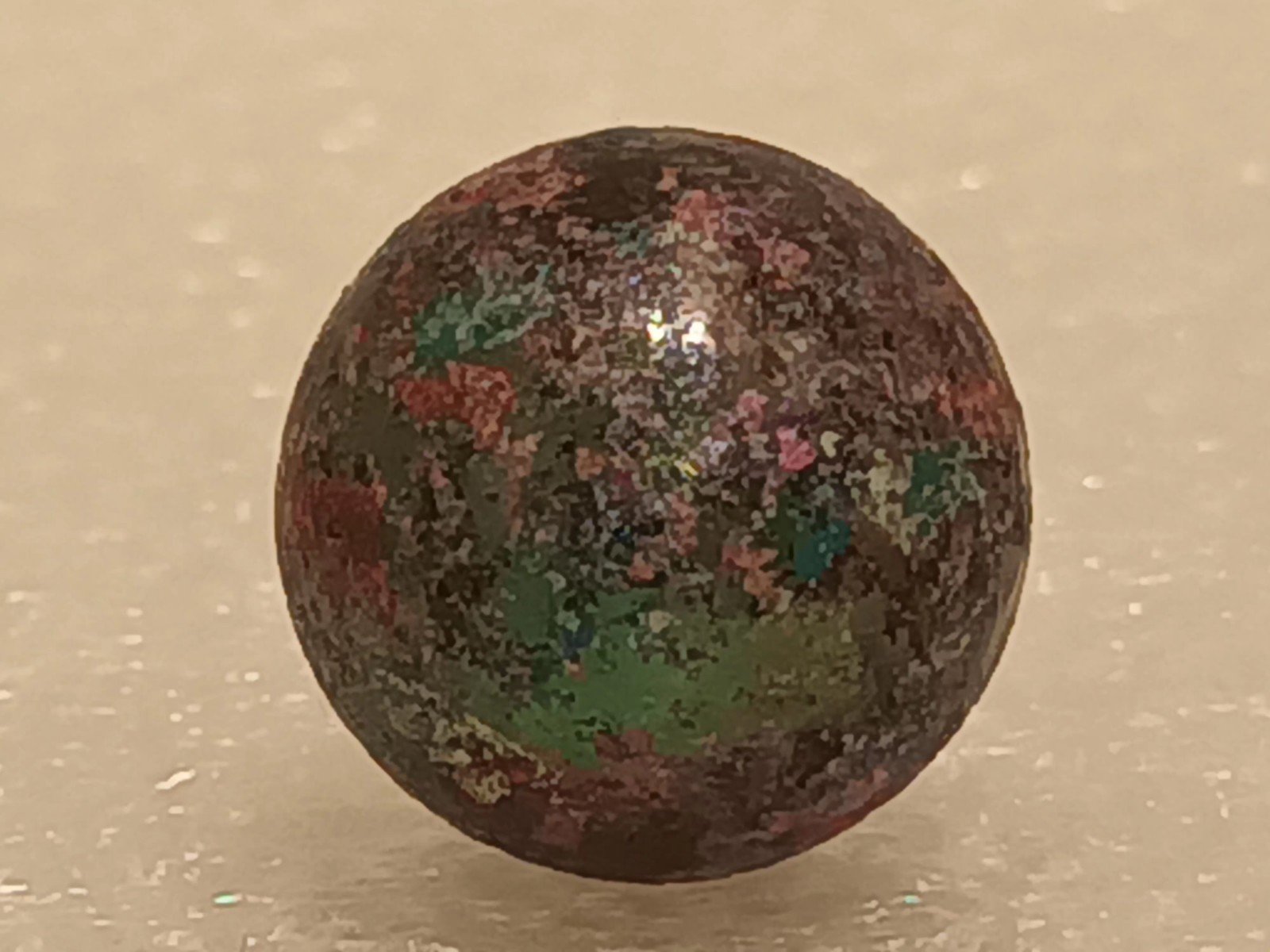 Unique and Beautiful Saturn Design Collectible Handmade Hand Painted Art Marble
