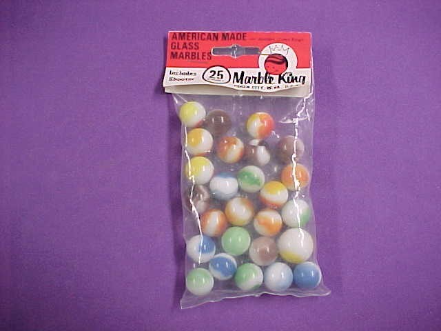 Bag of Marble king marbles 25 count factory sealed
