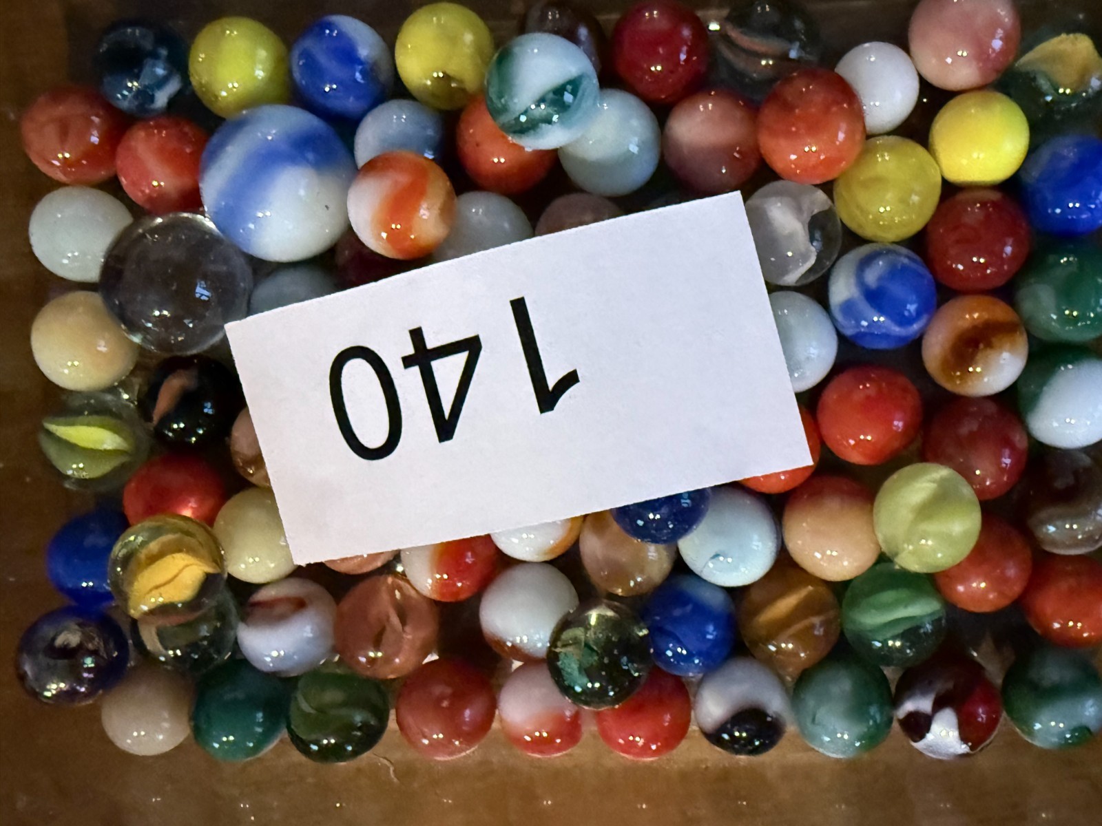 Vintage Marbles (Slags, Swirls, Cats Eyes, Bennies, Etc).Each lot varies Lot#140
