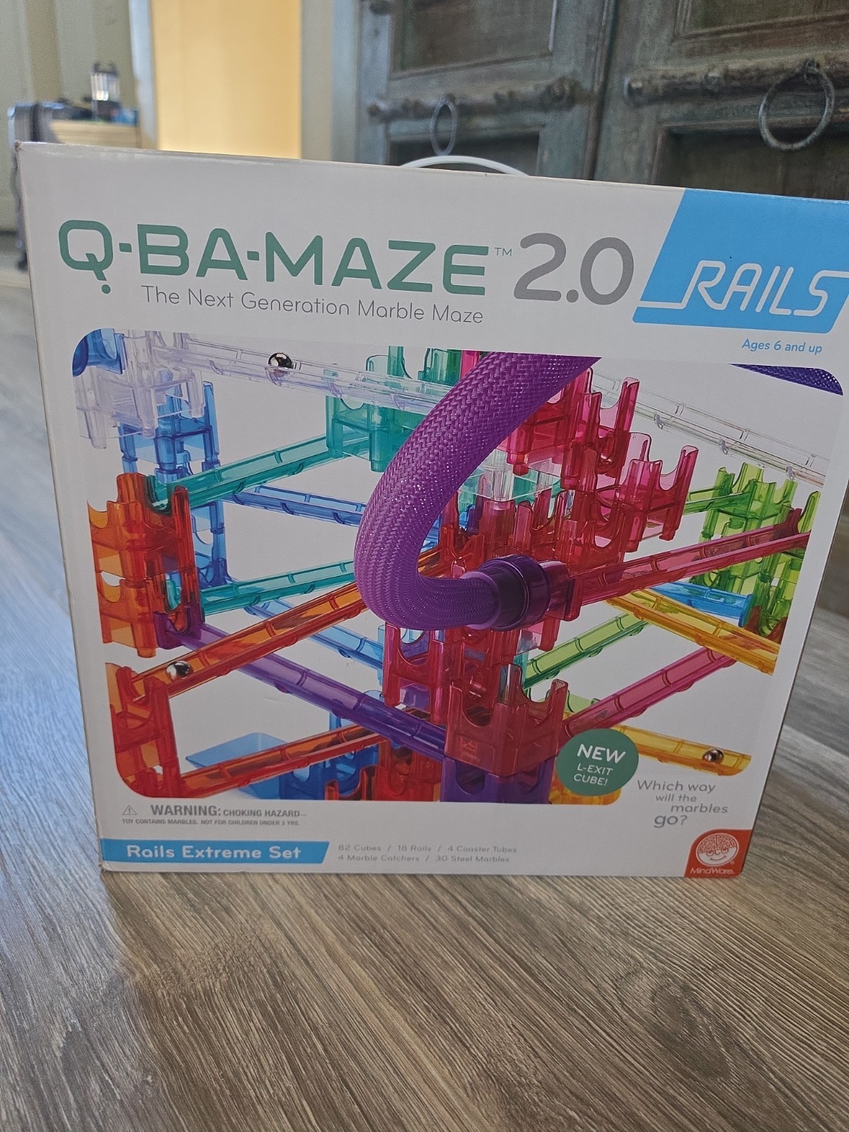 MindWare Q BA MAZE 2.0 Rails Extreme Set Marble Ramps Maze