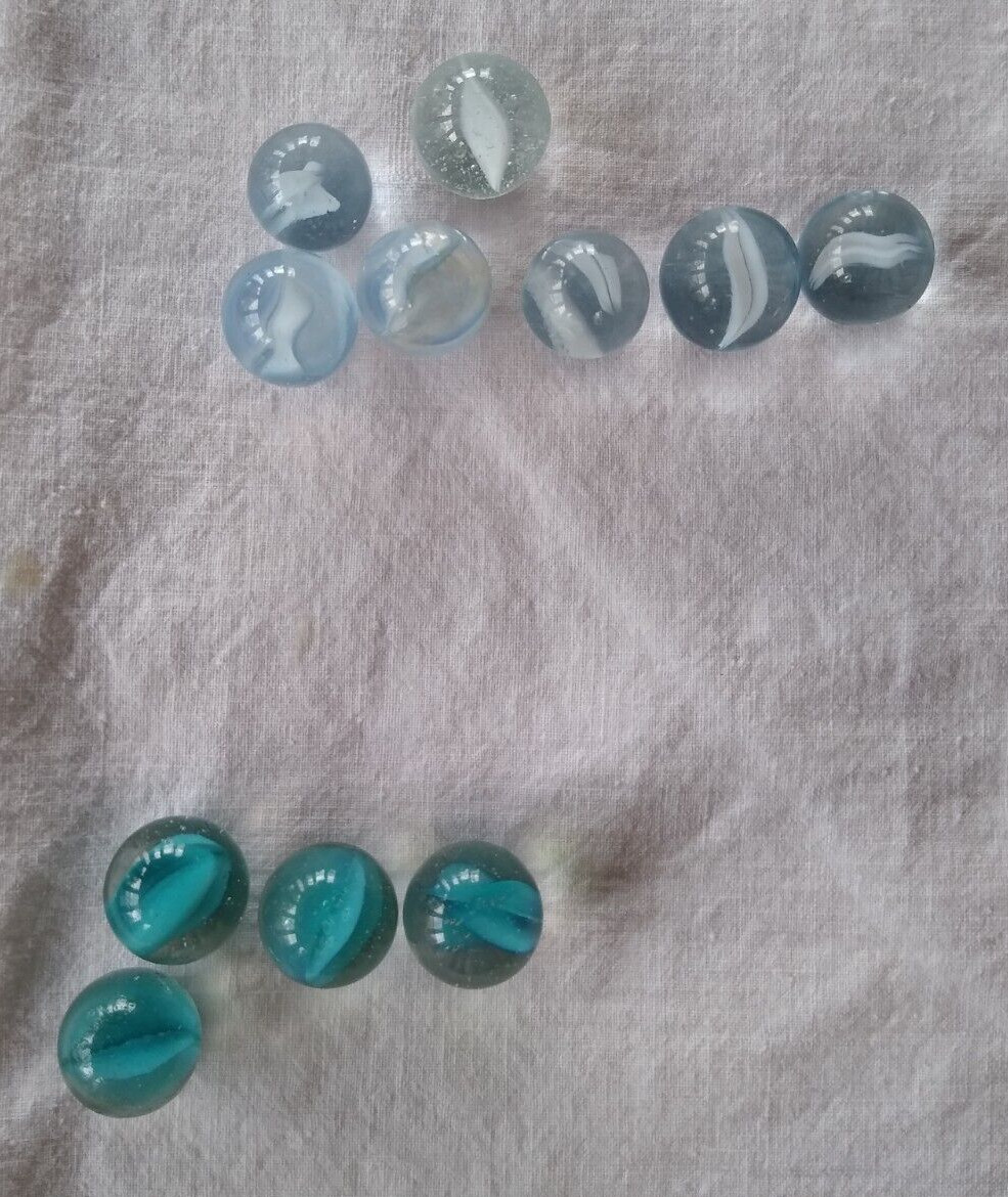 Lot of 75 Antique Vintage Marbles Opaque Swirl Shooter Akro Agate Marble King