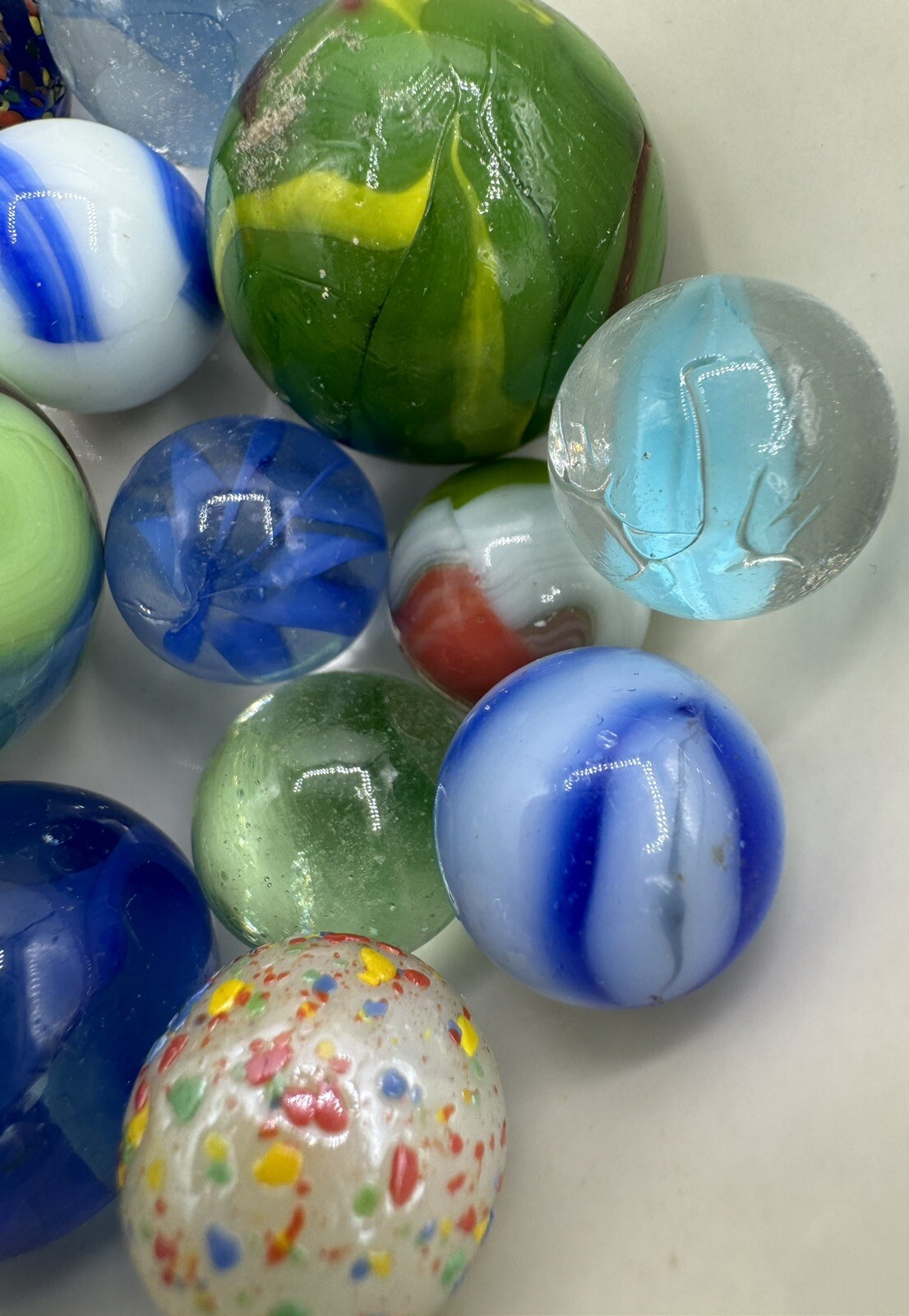 Vintage Marble Lot Of MARBLES UV Reactive Cadmium Uranium Lot #6