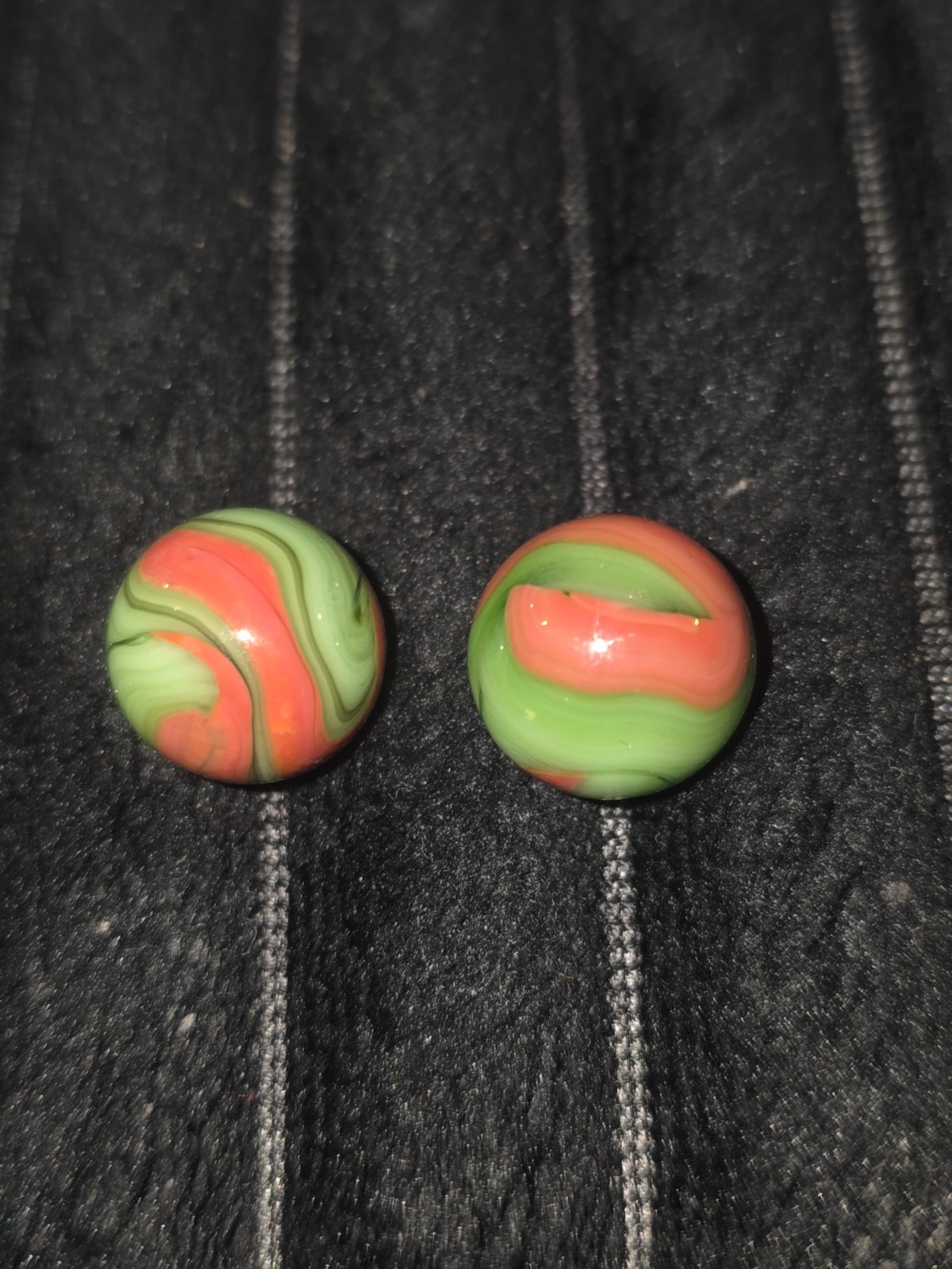 Vintage Marbles Alley Agate Coral Lot