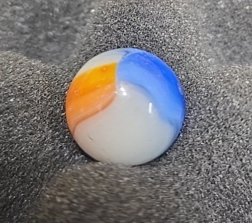 Peltier NLR National Line Rainbow Tri Color Marble 5/8 Blue Orange White Mint
