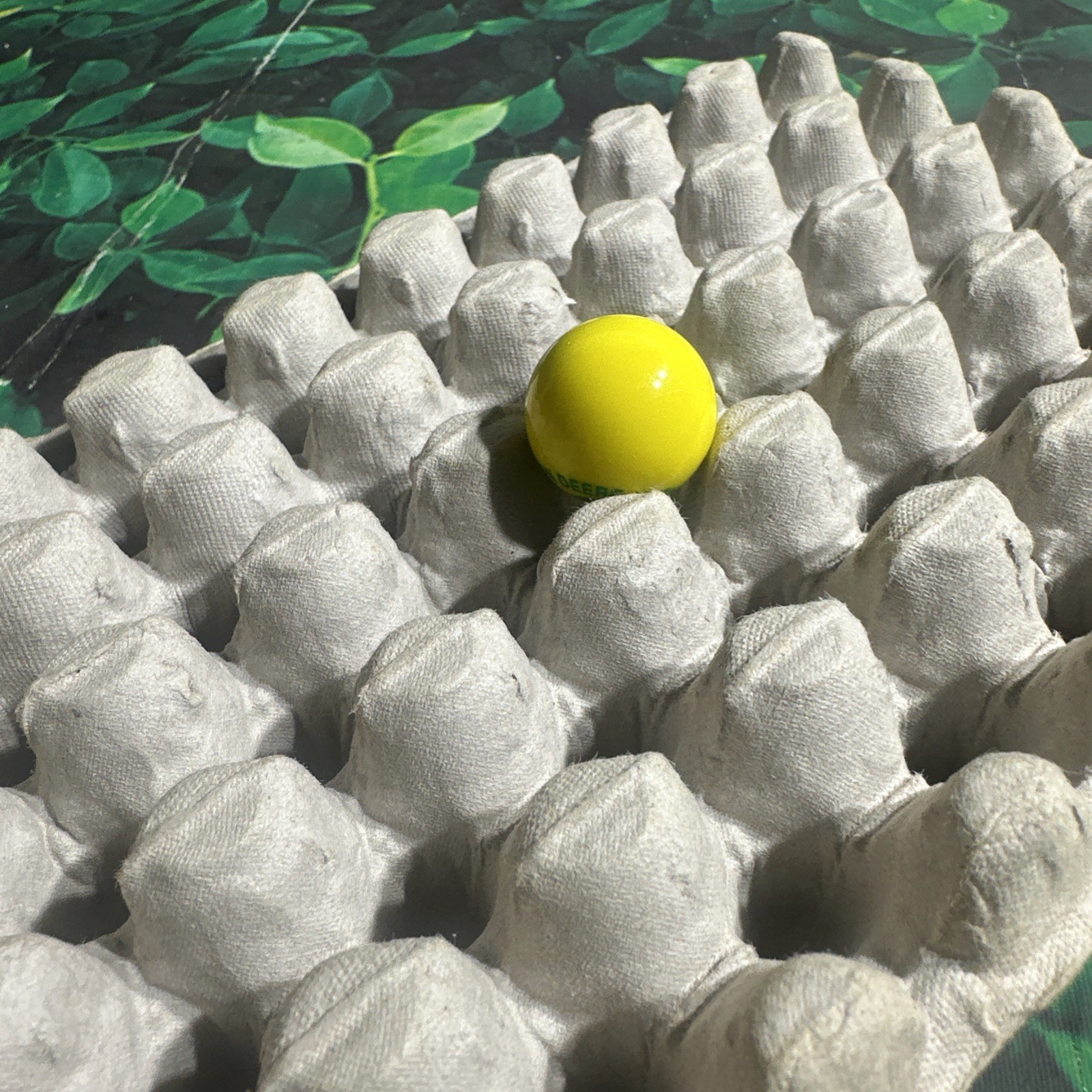 Vintage | “John Deere 125th Anniversary 1837-1962 | Green & Yellow Swirl Marble