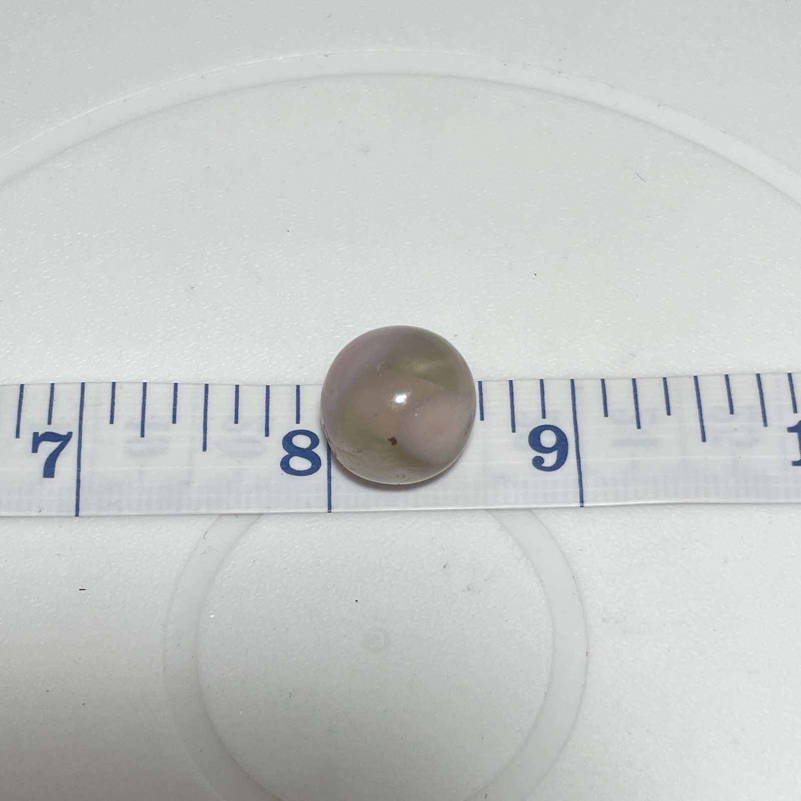 Vintage Akro Agate Uranium Slag Glass Marbles 1/2″ Purple Pink Swirl Lot of 4