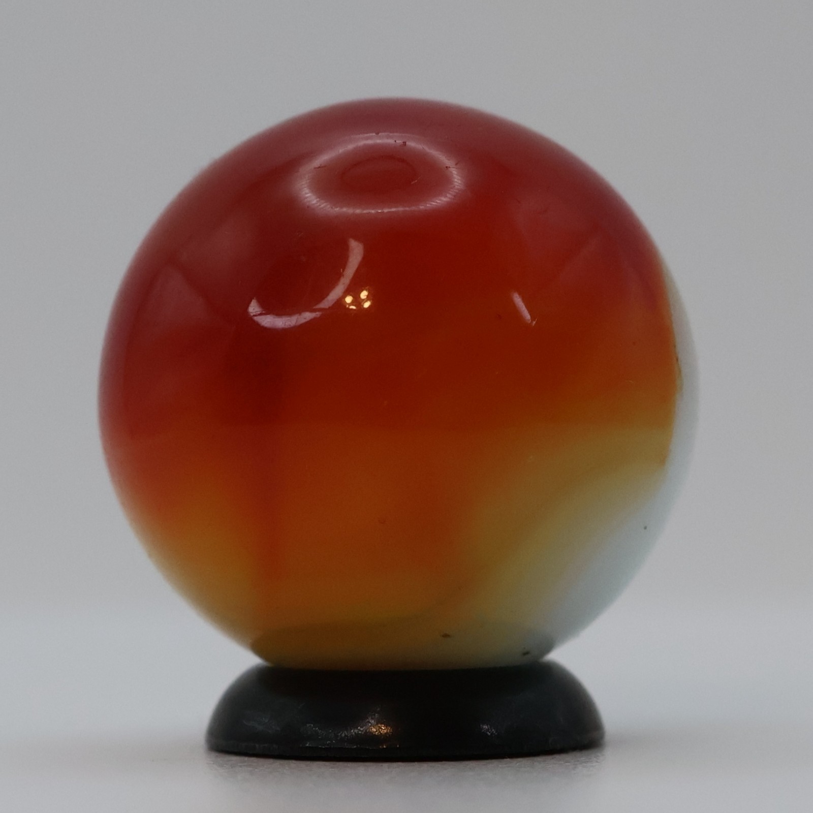 3/4″ Akro Agate Patch Marble, Red & White