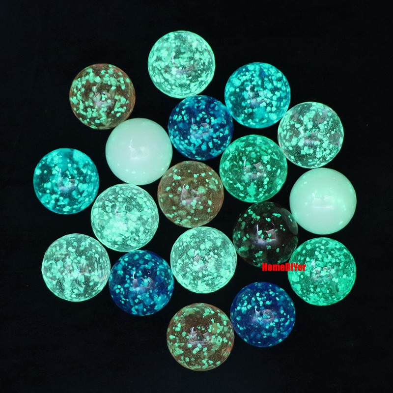 25mm Glow In The Dark Shooter Glass Marbles Ball Craft Fish Tank Vase Decorative