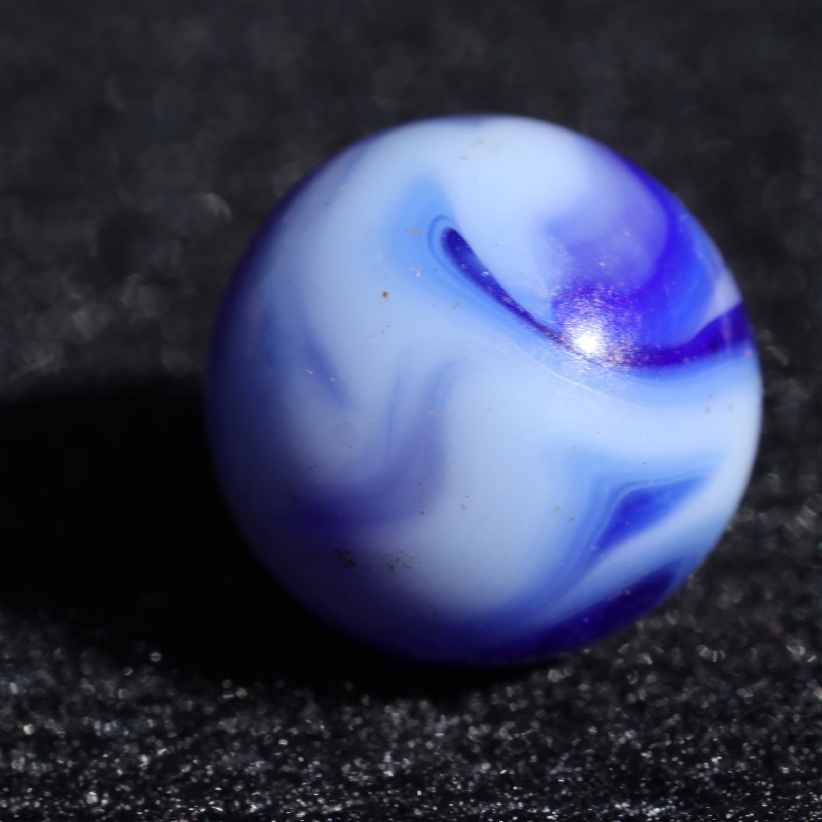 ALLEY Blue Base WV West Virginia Swirl Marble 5/8″ M Combined Shipping