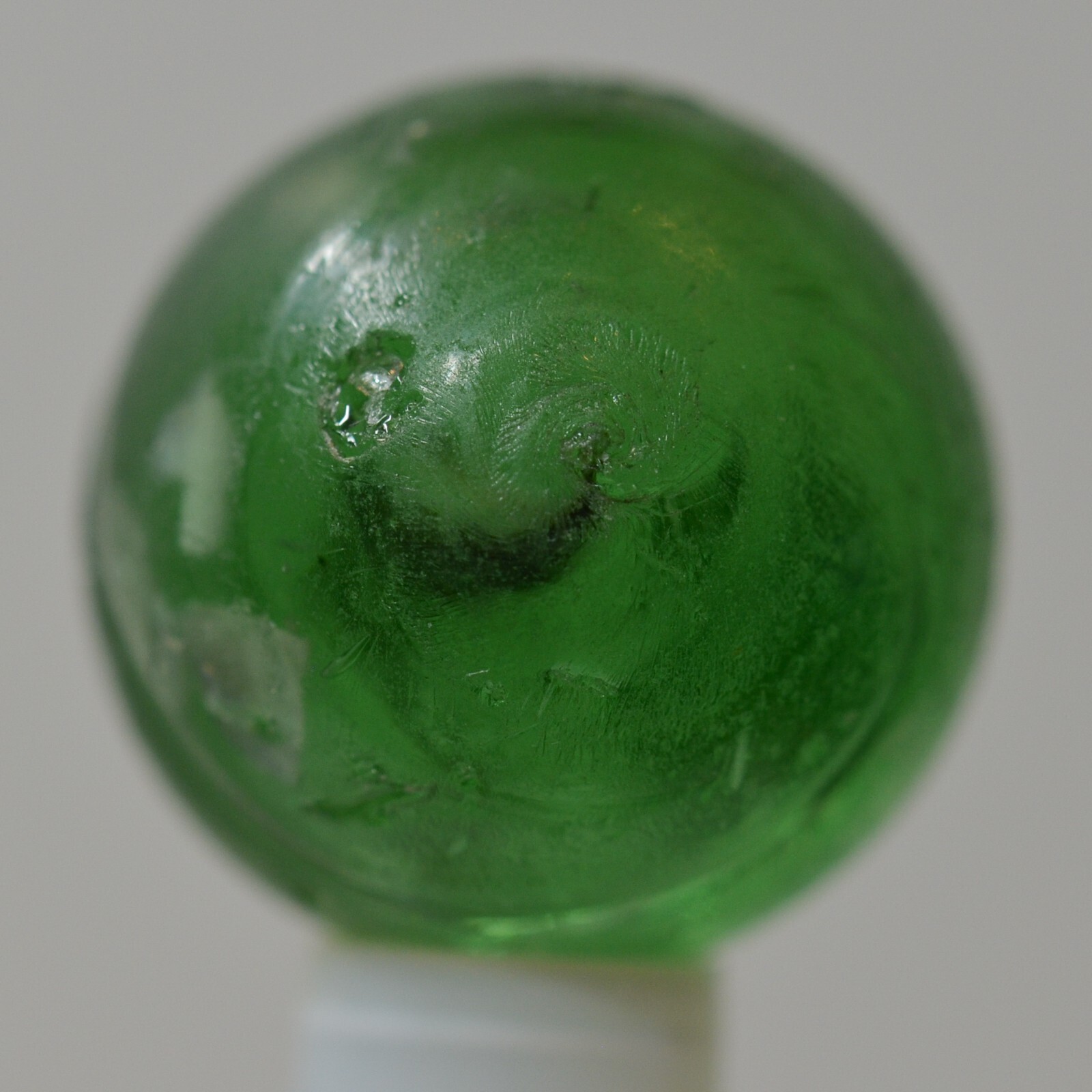 Handmade Green Mica Marble, 11/16 in, Big Flakes, Near Mint-, Germany, S1453