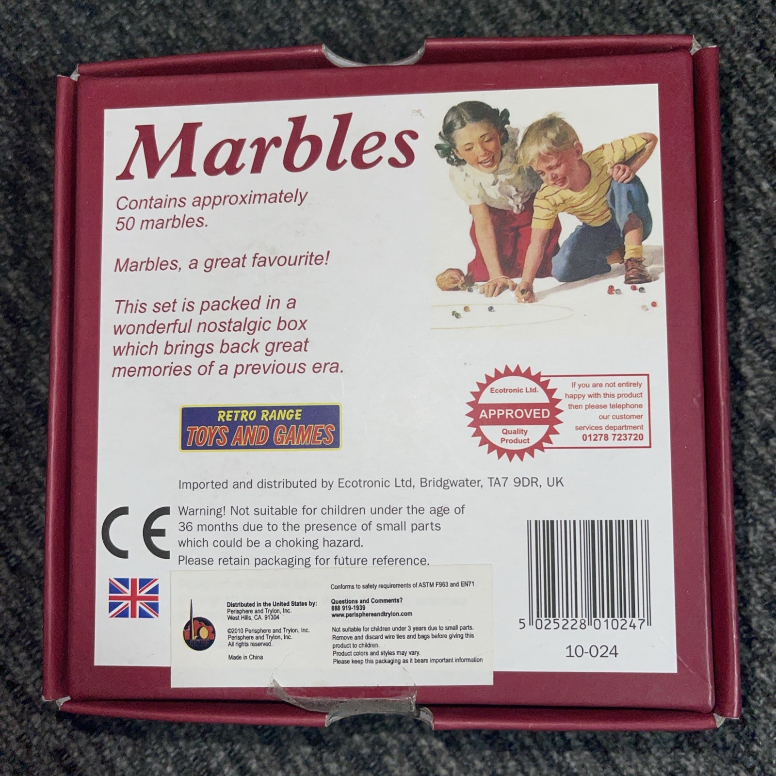 Marbles Retro Game of Approximately 50 Marbles (E2)