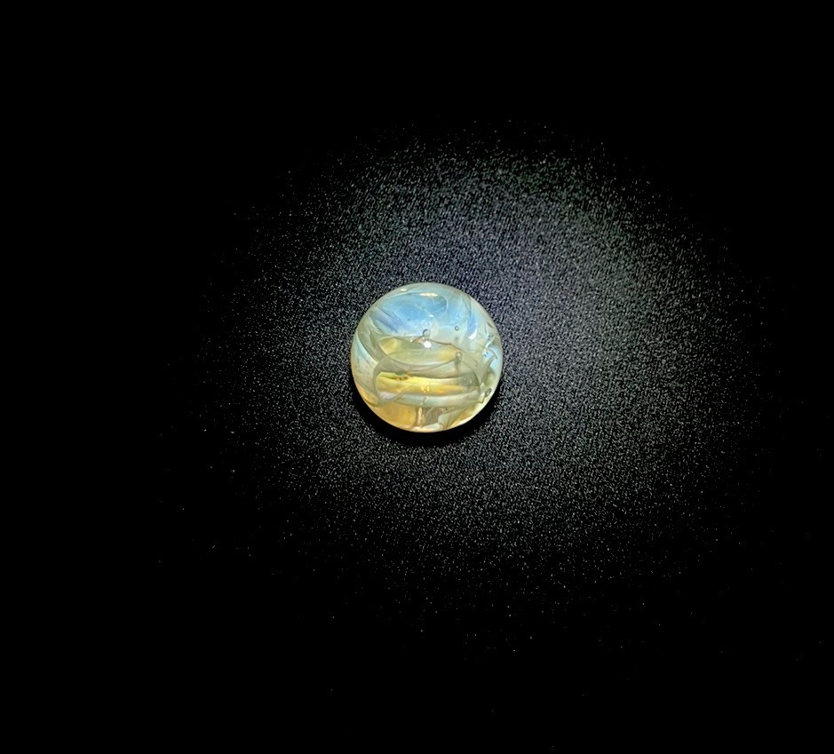 .94” “Close Encounters” Eye .999% Fine Silver Design Glass Art Eyeball Marble