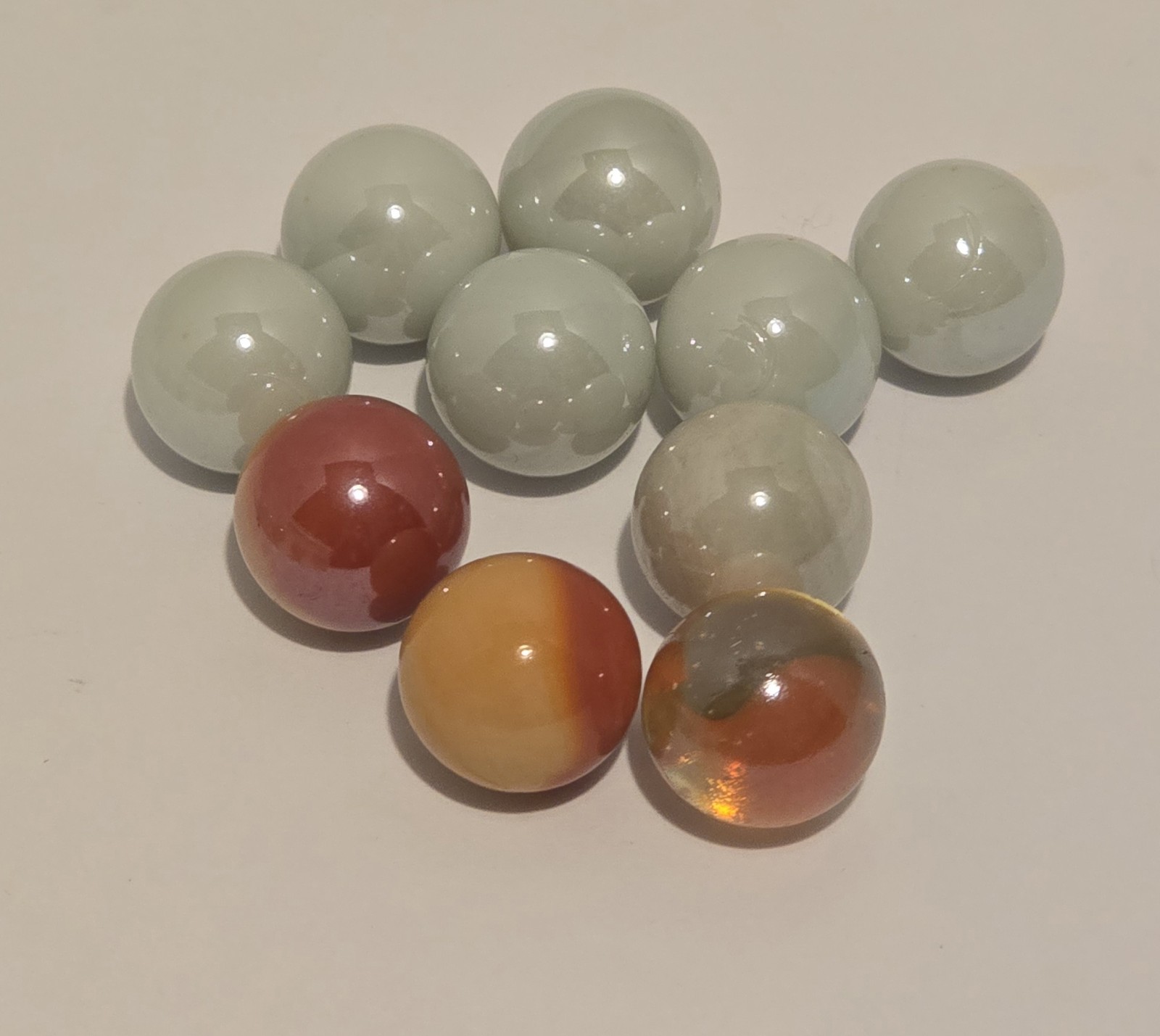 Vintage Marble Lot 150 Pieces Mixed Colors Sizes – Confetti Speckled Glass 3lbs