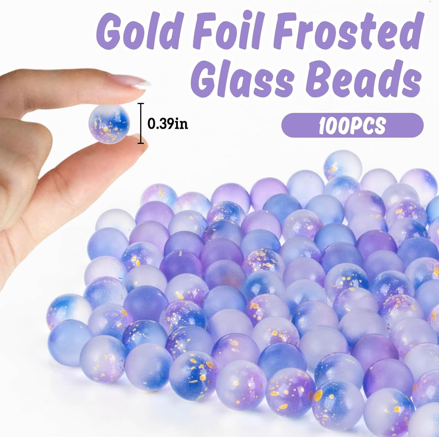 Glass Marbles – 100 Pcs Purple Cat Eye 0.39 Inch Bulk Marbles for Games, DIY …