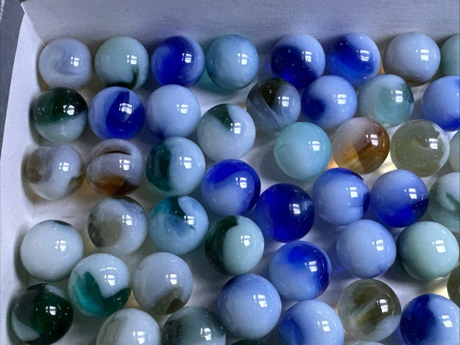 294 Lot Of 90 Jabo Swirl Marbles!