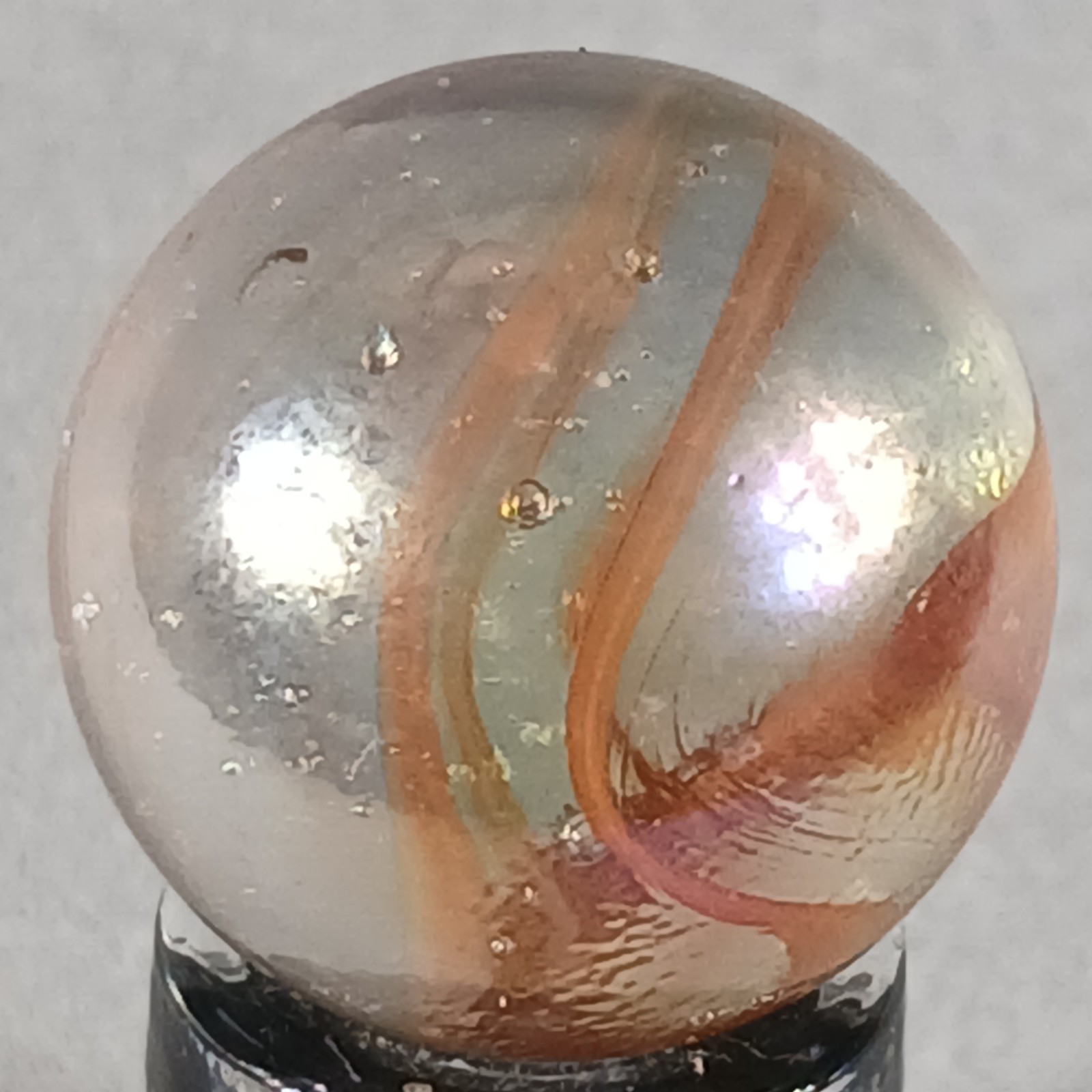 Vintage Imported Iridescent Cat’s Eye .63 Inches Near-Mint Condition