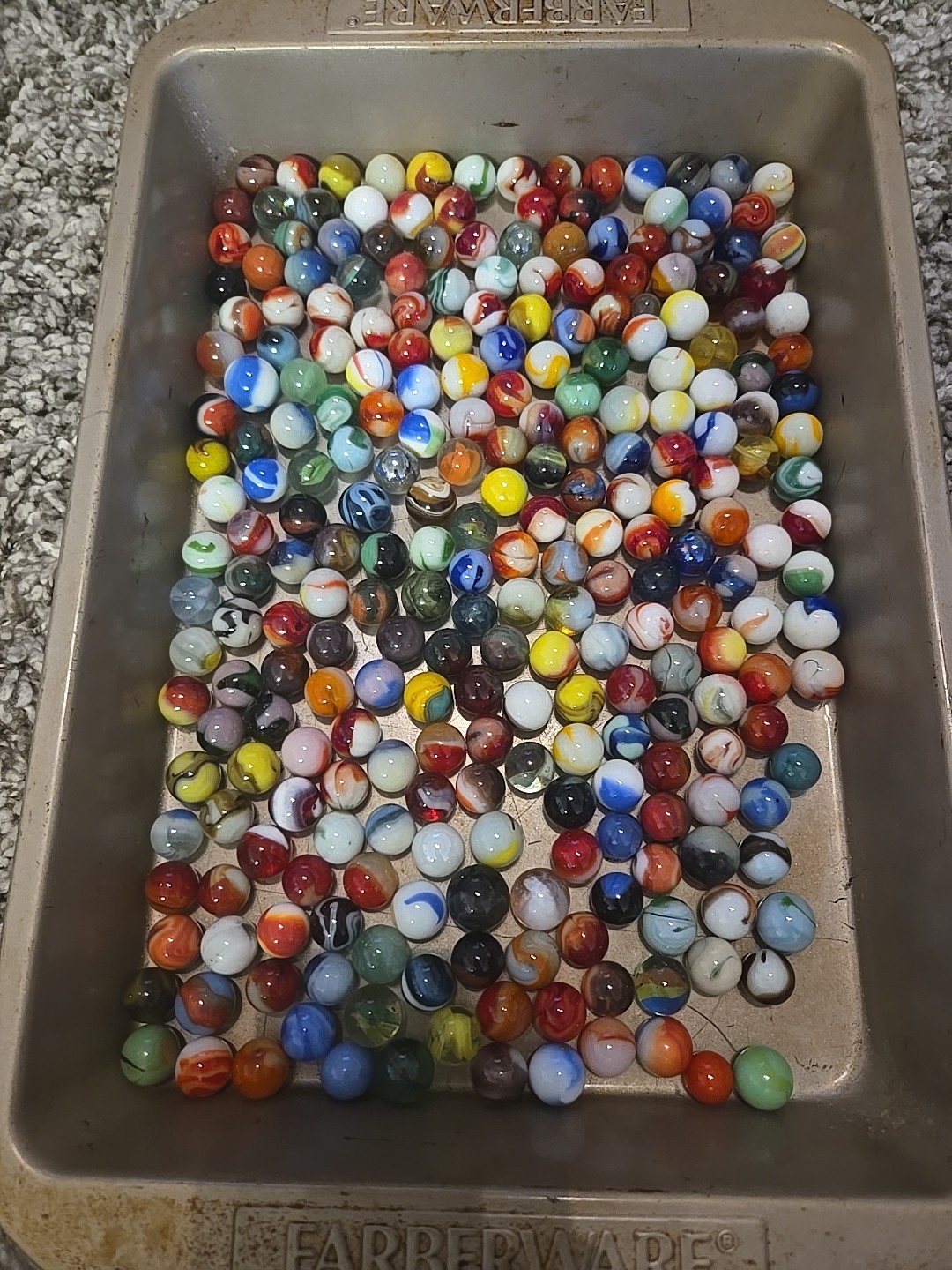2 Ibs 14 Oz Assorted Vintage Glass Marbles – Lot Z