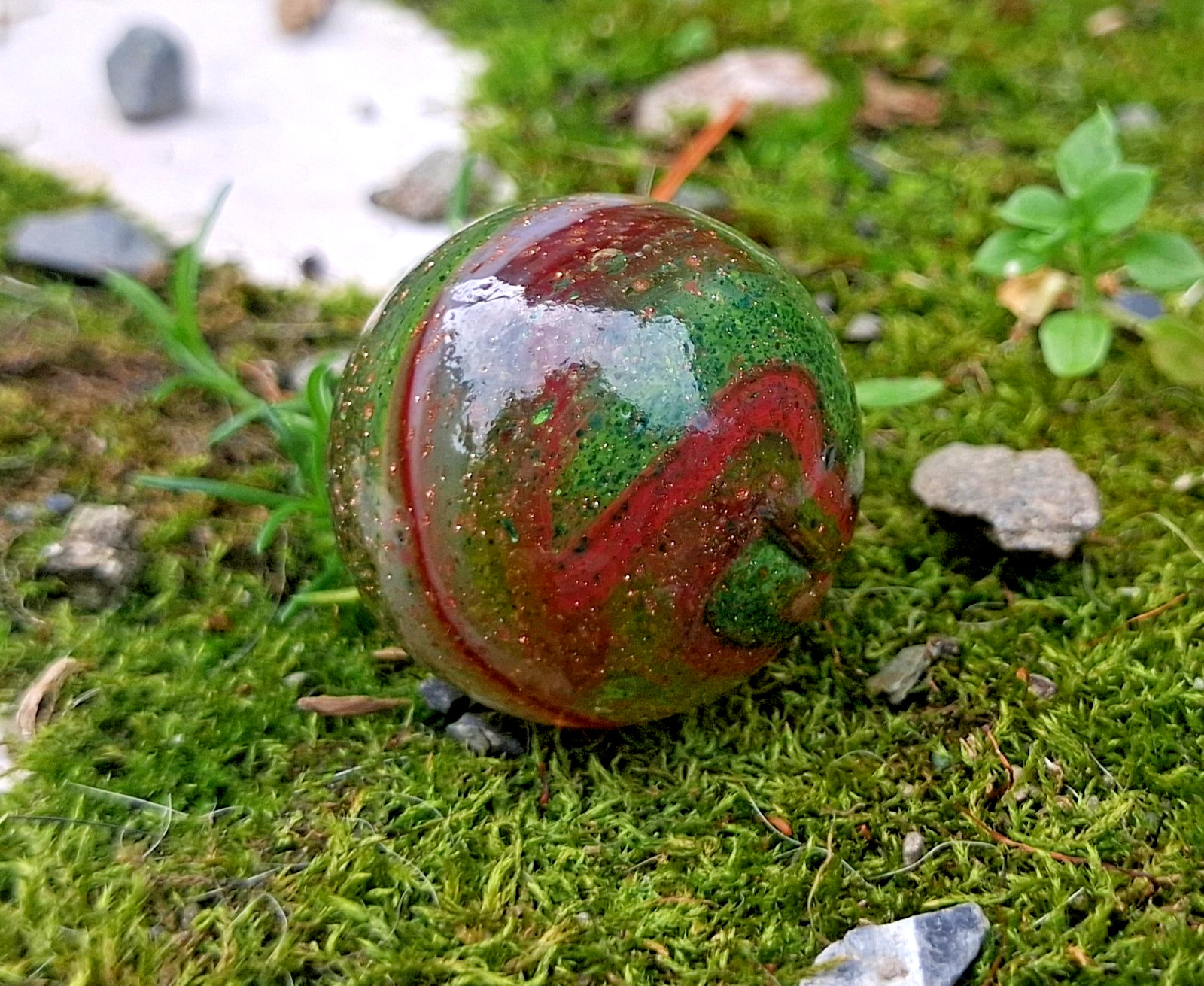 JABO/DAS Swirl Marble Size .77 Mint Asmade