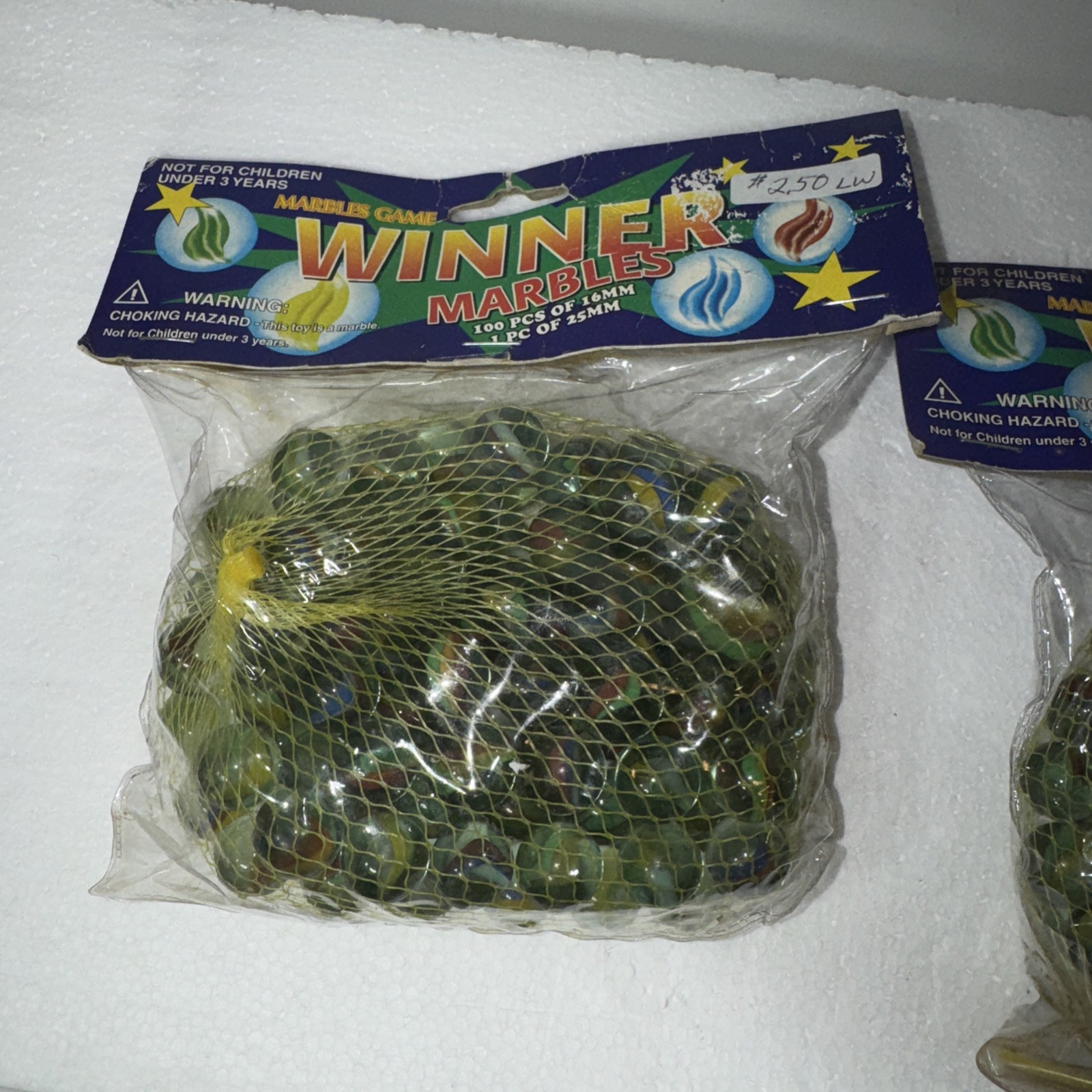 Winner Marbles/ Marbles Game 100pc Of 16 mm/ 1pc Of 25mm NOS