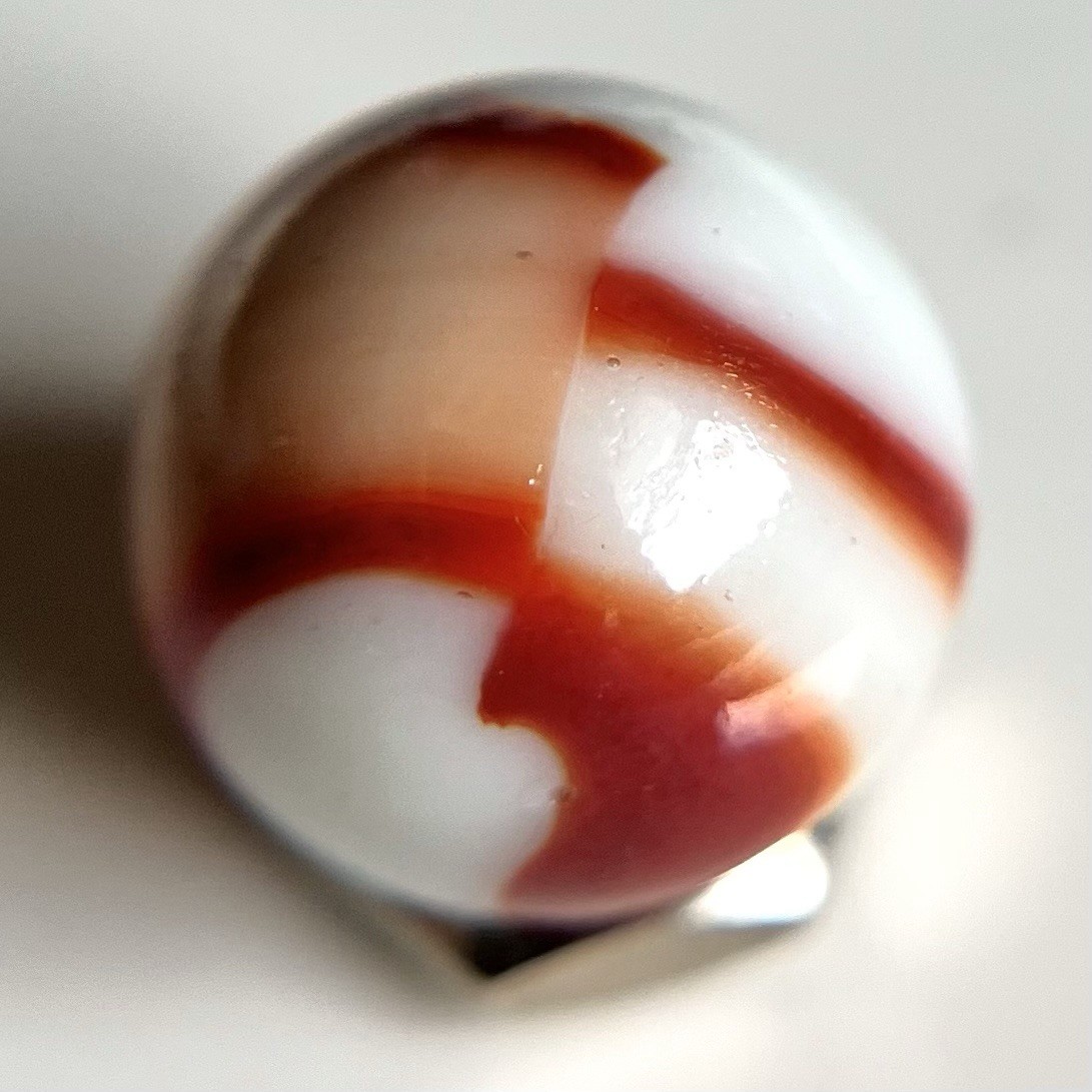 💥 Peltier Rainbo Baseball Bloody Red Ribbon and Patch Marble Mint-
