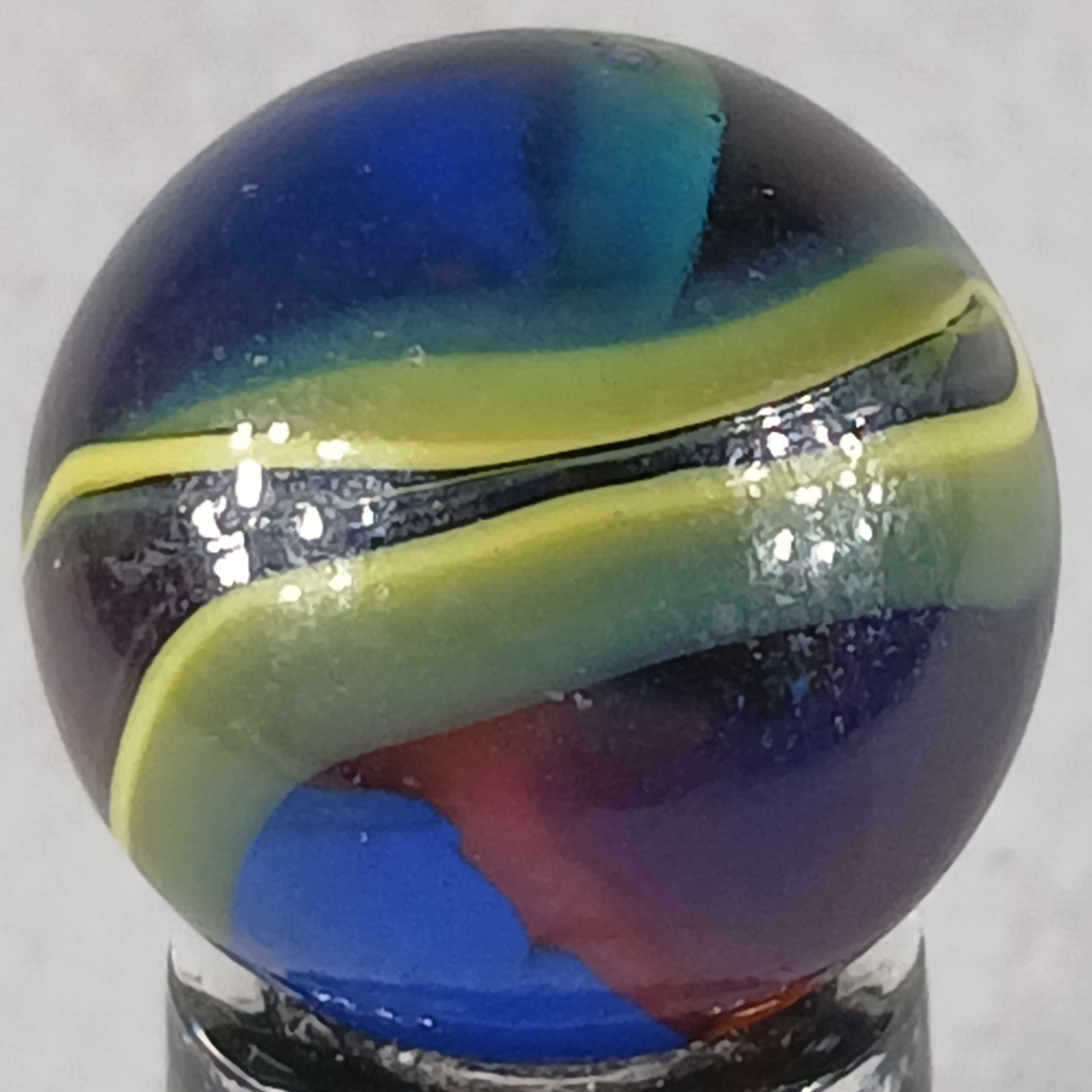 Vintage King Marbles Deep Orchid .61 Inches Near-Mint Condition