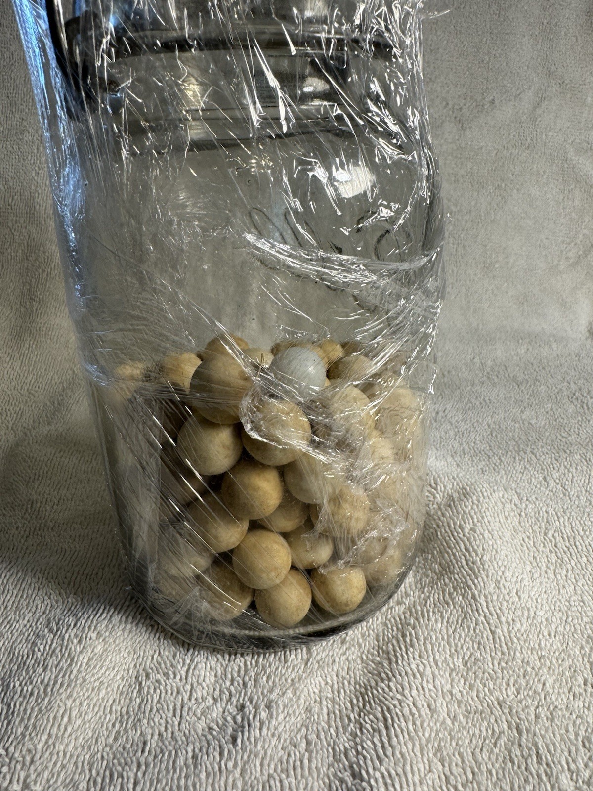 Unusual, Small Brown Marbles Assorted Number