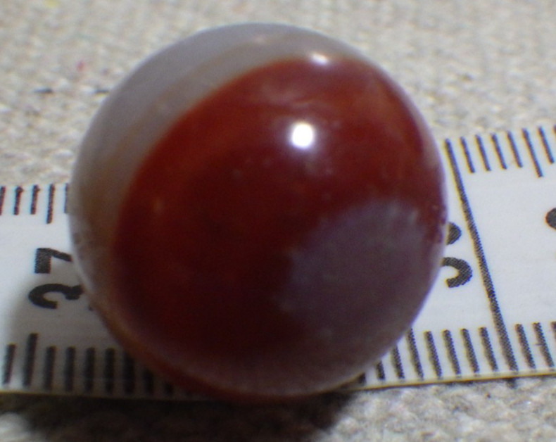 1 vintage marbles from lot agate? 18mm 3rd pic ding on left
