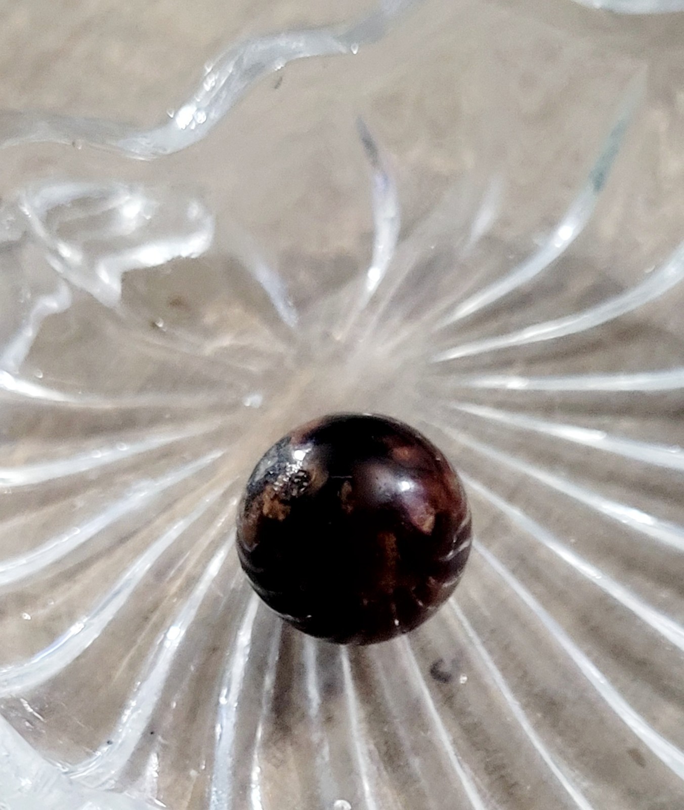 Early German Marble, Brown, Light And Dark, Bennington