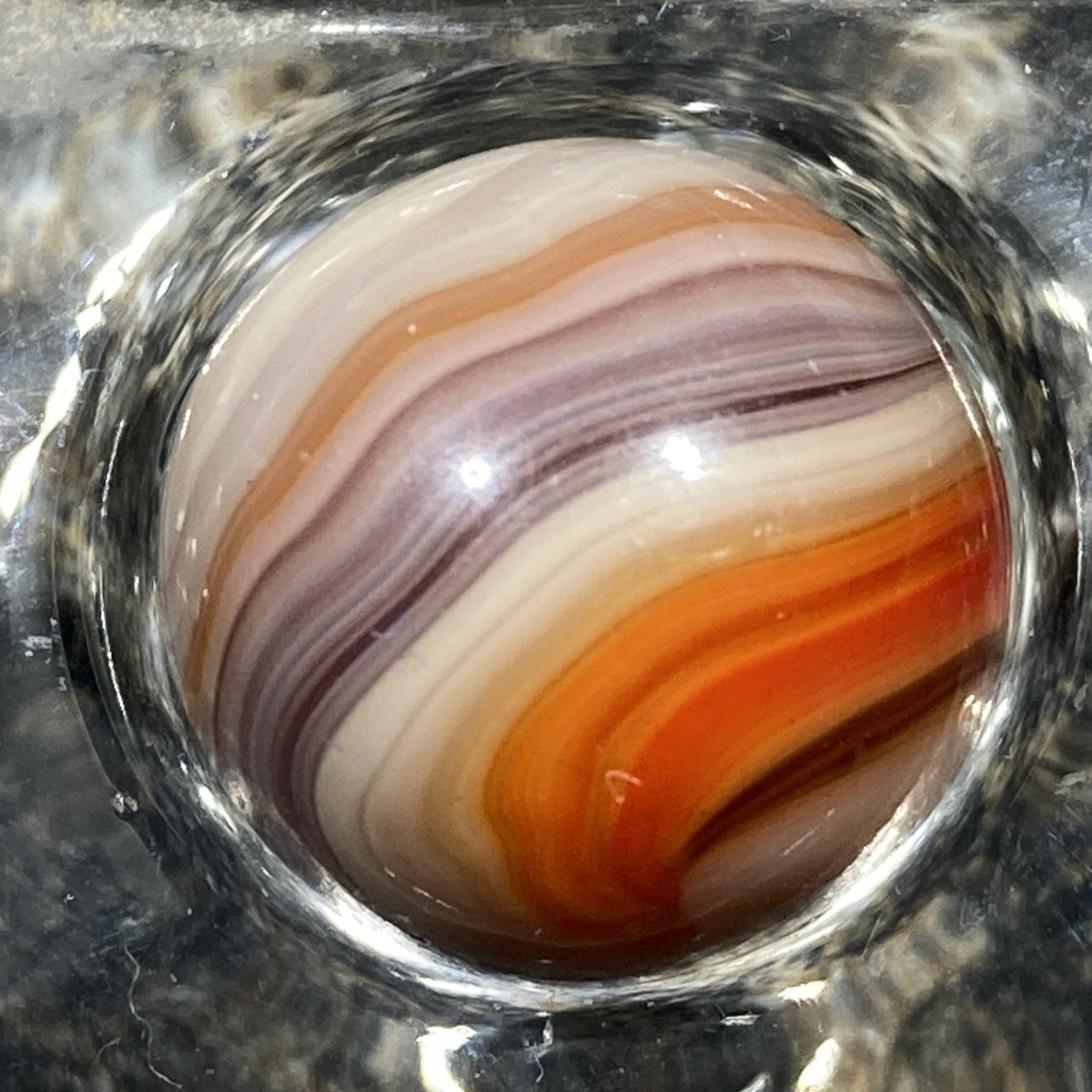 Vtg Akro Agate Company Killer 3+ HTF Color Very Nice!! .59” W14