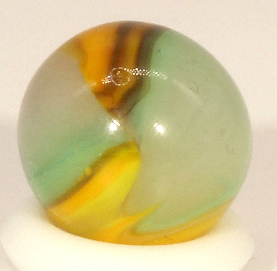 Peltier Mustard & Relish National Line Rainbo (NLR) Pee Wee Marble 7/16″ M-