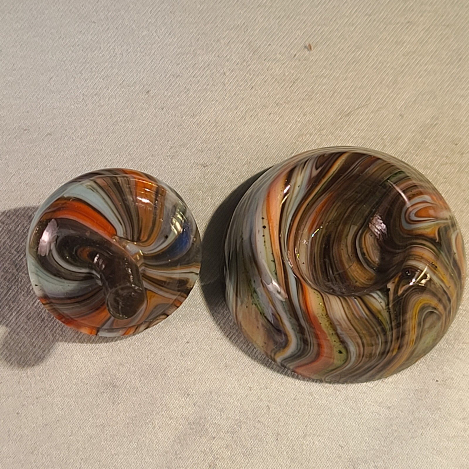 ANDY DAVIS, Glass Art Spinning Top & Base, Tom Jinks Run (?), #259A
